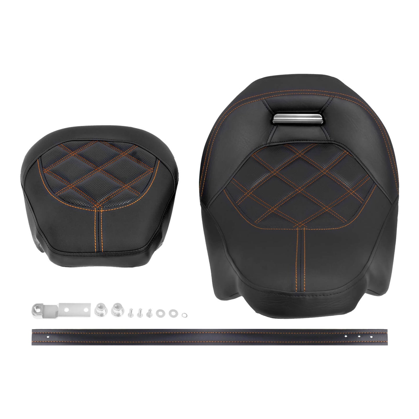 Low Profile Rider And Passenger Seat Orange Fit Harley Touring 2009-2023 | HCmotorku