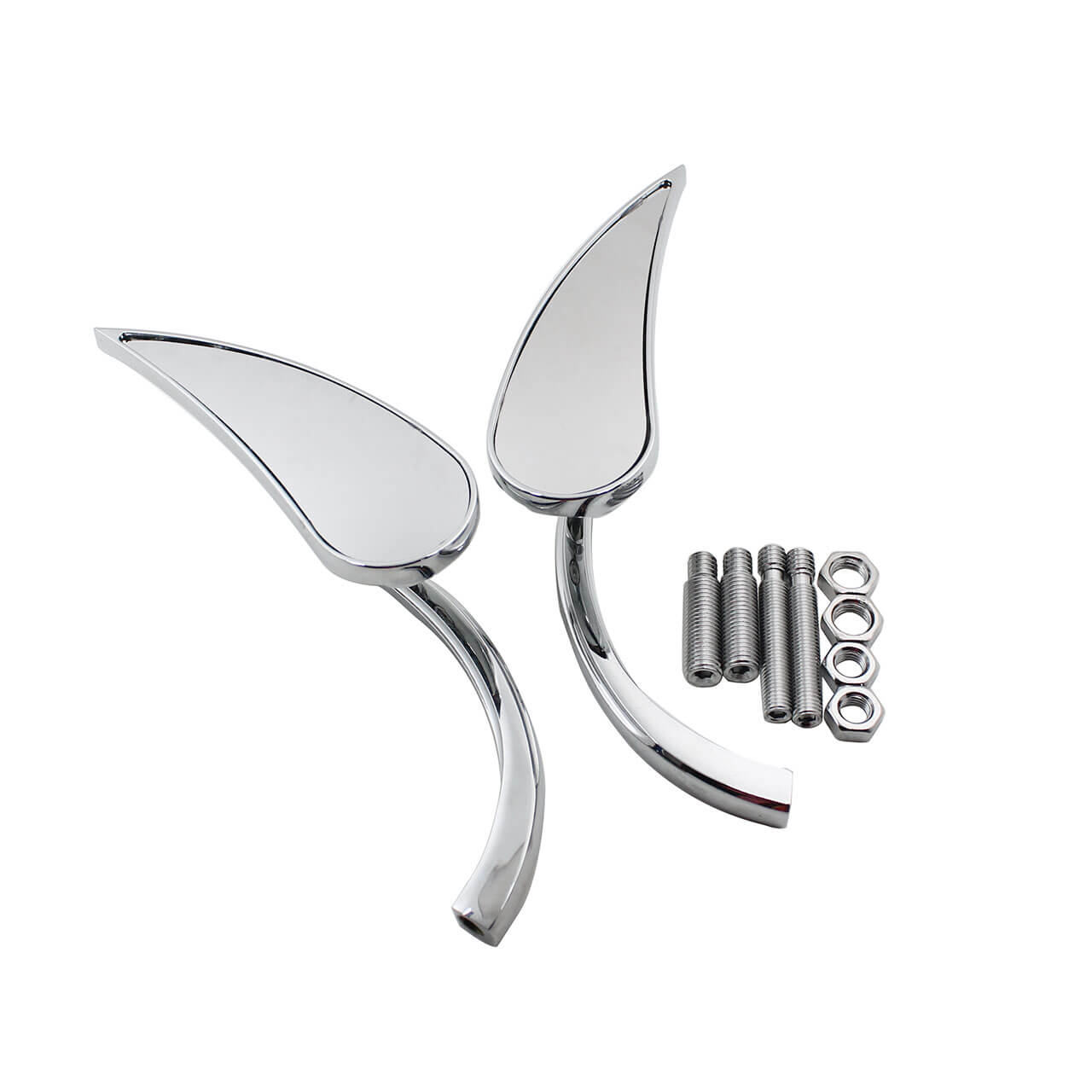 Mini 8MM 10MM Rear View Mirror Fit For Dyna Heritage Softail Road King Chrome | HCmotorku