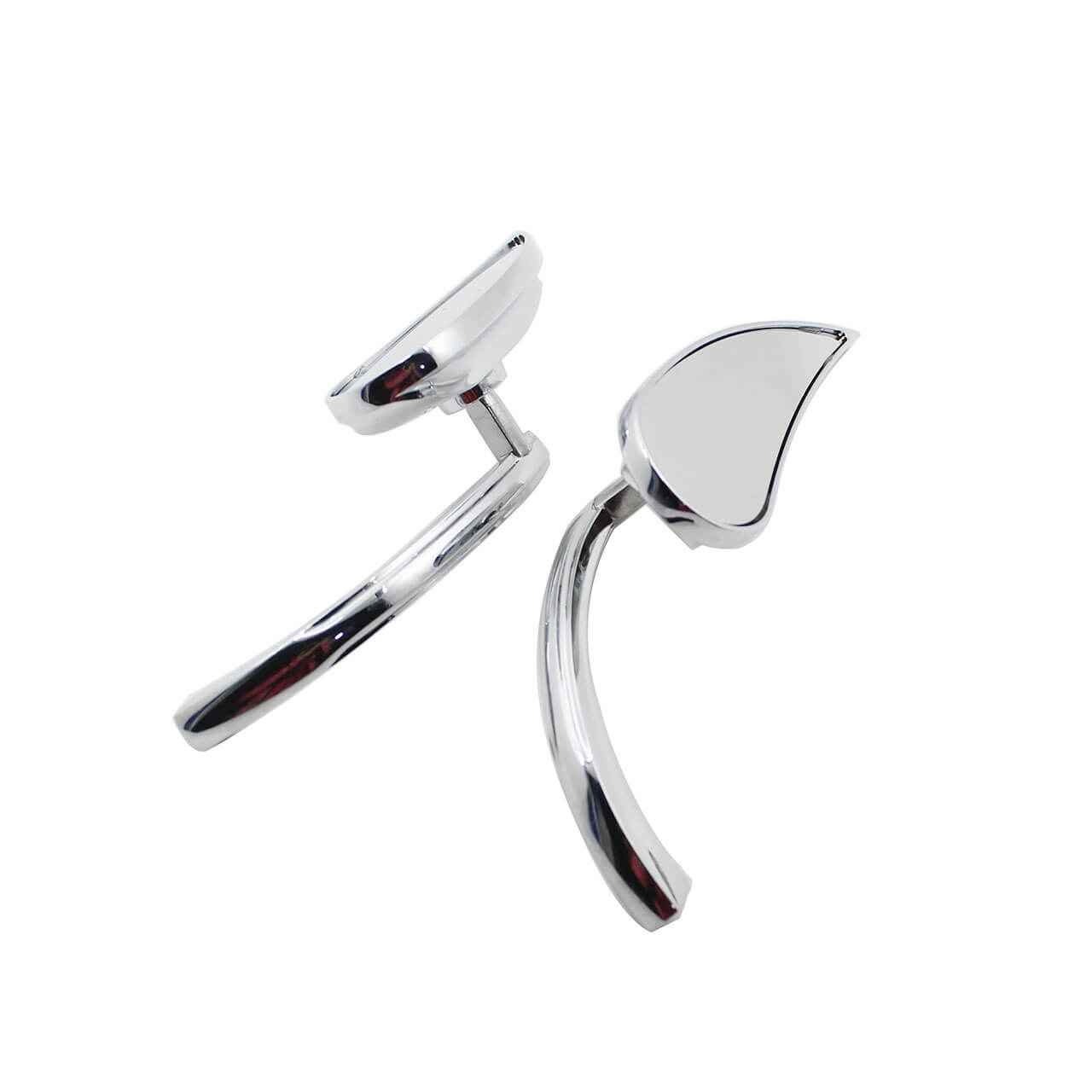 Mini 8MM 10MM Rear View Mirror Fit For Dyna Heritage Softail Road King Chrome | HCmotorku