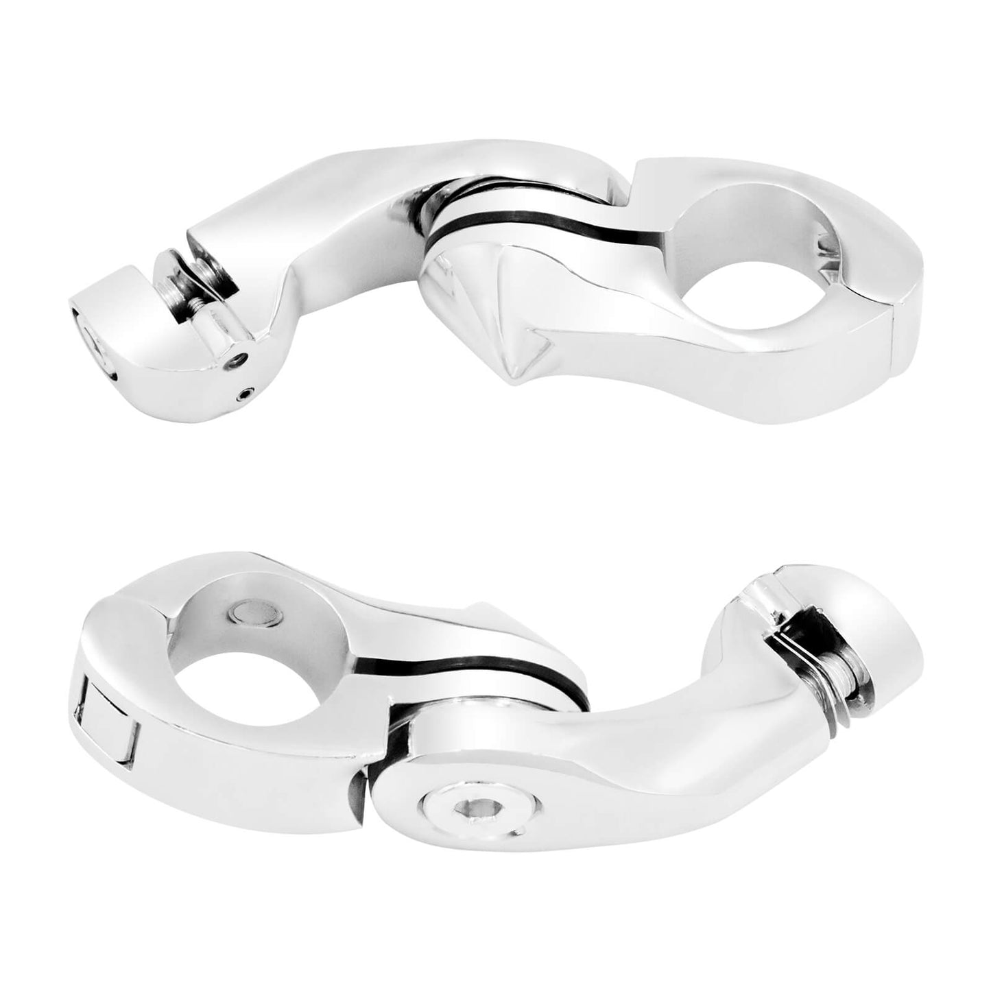 1"-1/4" Short Angled Adjustable Highway Pegs Mount Kit for Harley | HCmotorku