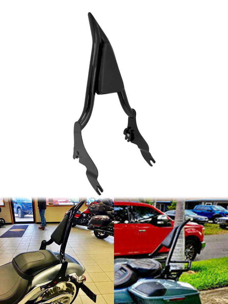 16" Detachable Passenger Sissy Bar Backrest for Harley Touring 2009-2025 | HCmotorku