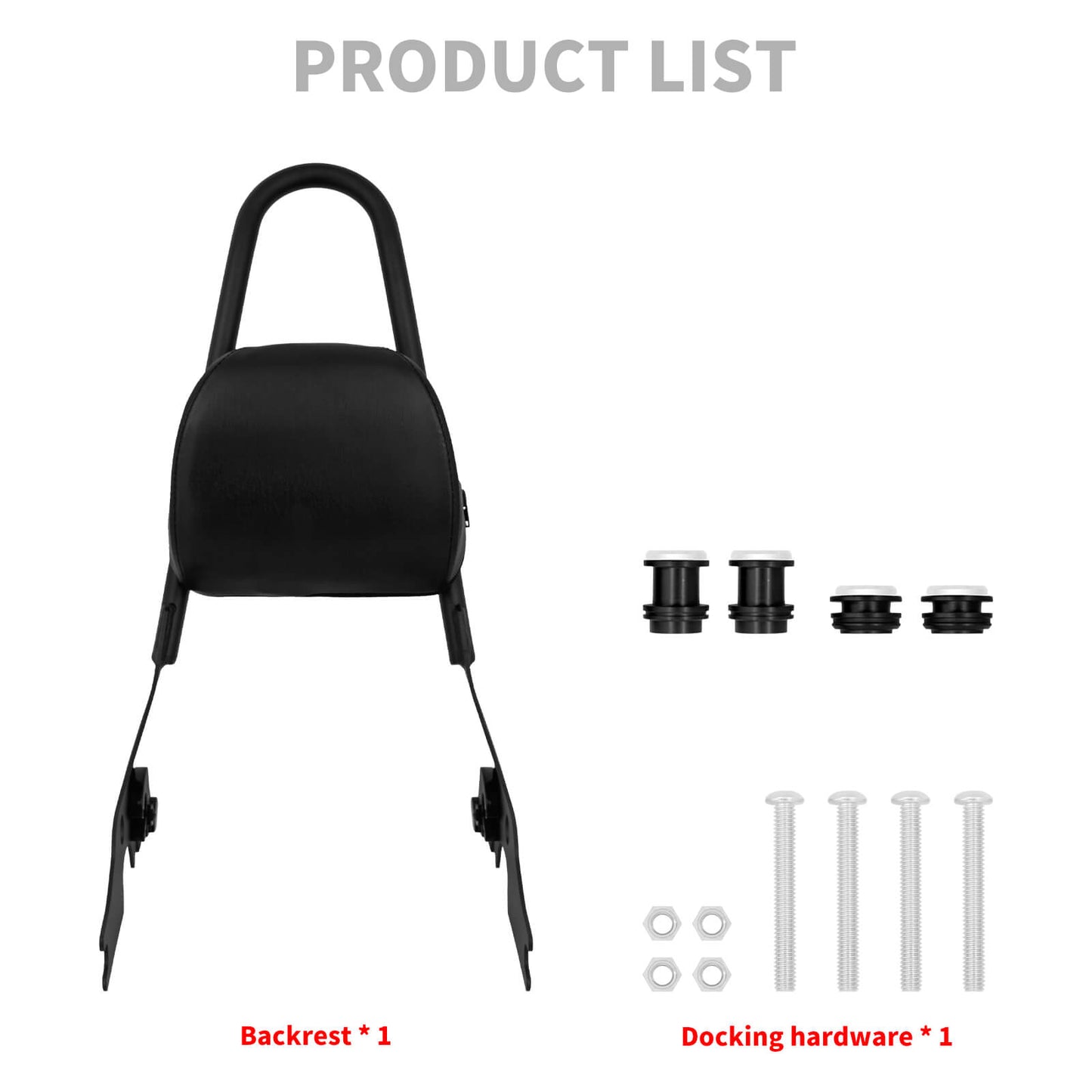 Detachable Passenger Sissy Bar Backrest For Harley Sportster 883 1200 2004-2023 | HCmotorku