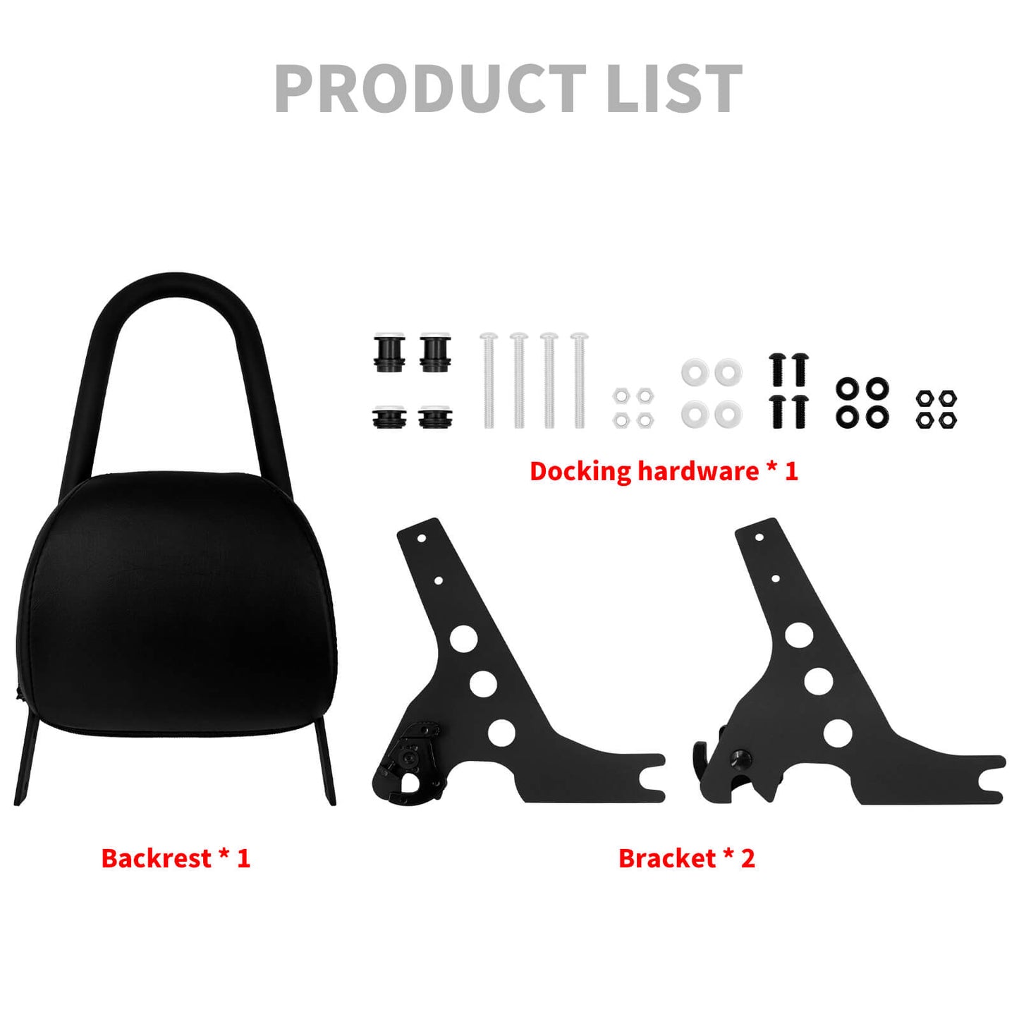 Passenger Sissy Bar Backrest For Harley Sportster 883 1200 2004-2023 | HCmotorku