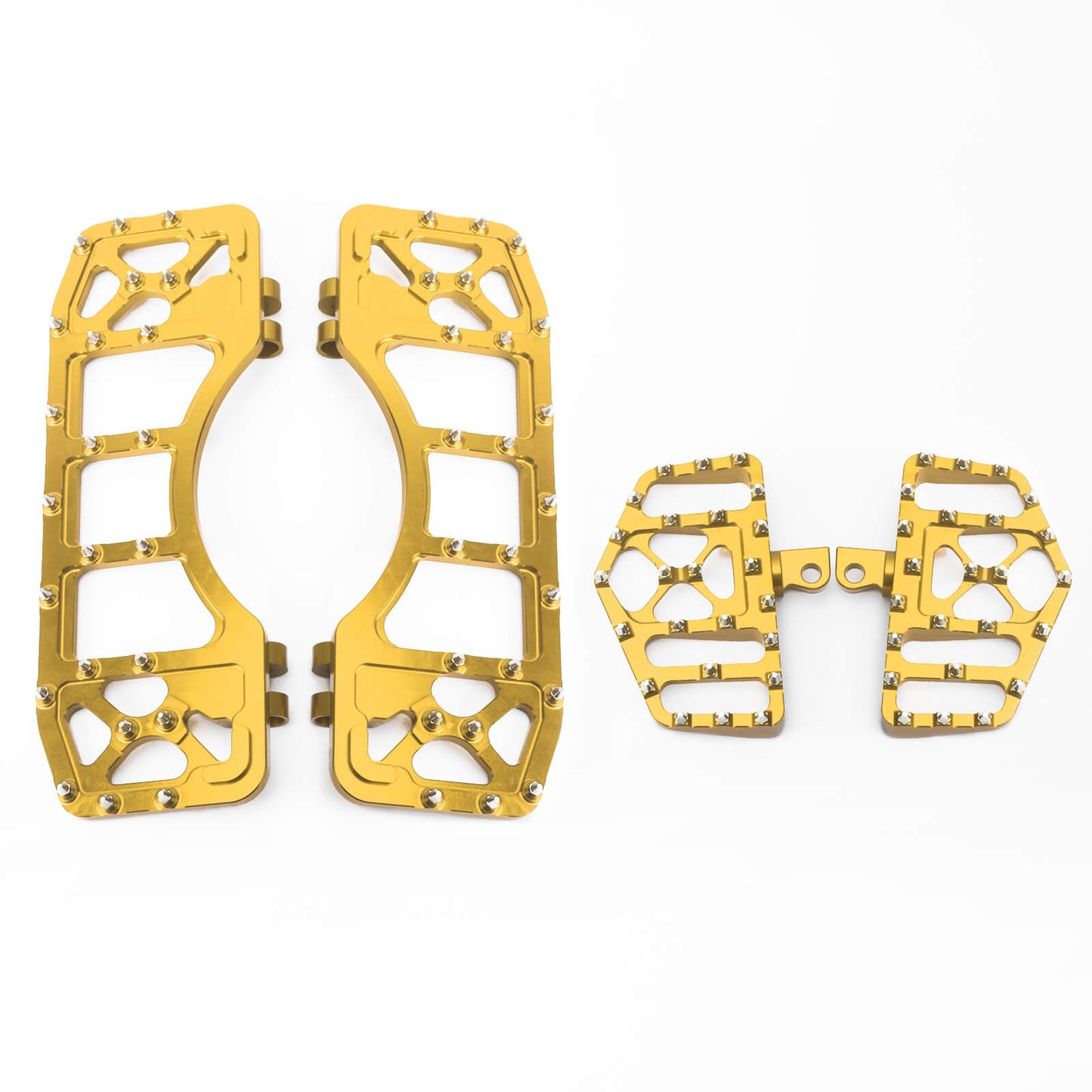 Passenger Floorboards Foot Pegs Gold For Harley Softail Touring 1986-2025 | HCmotorku
