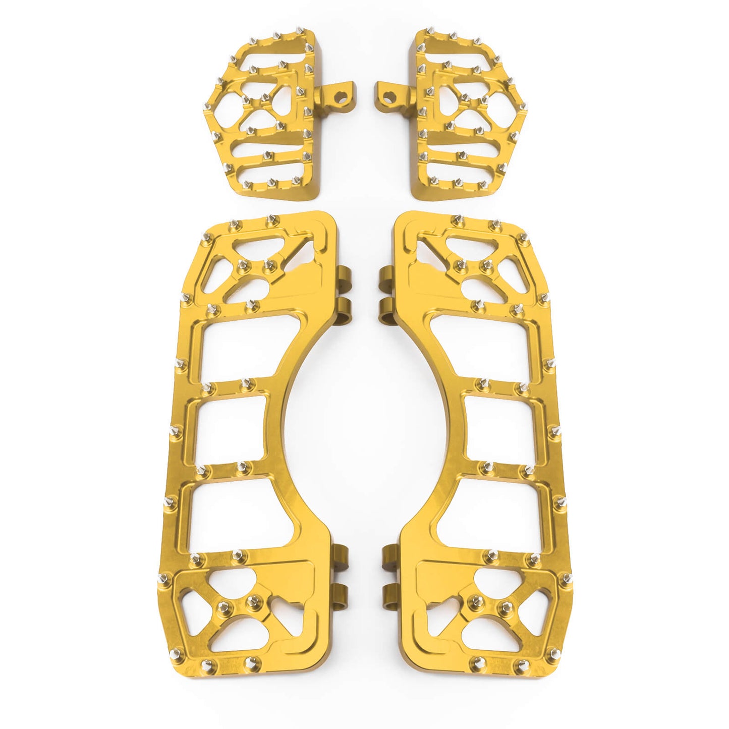 Passenger Floorboards Foot Pegs Gold For Harley Softail Touring 1986-2025 | HCmotorku