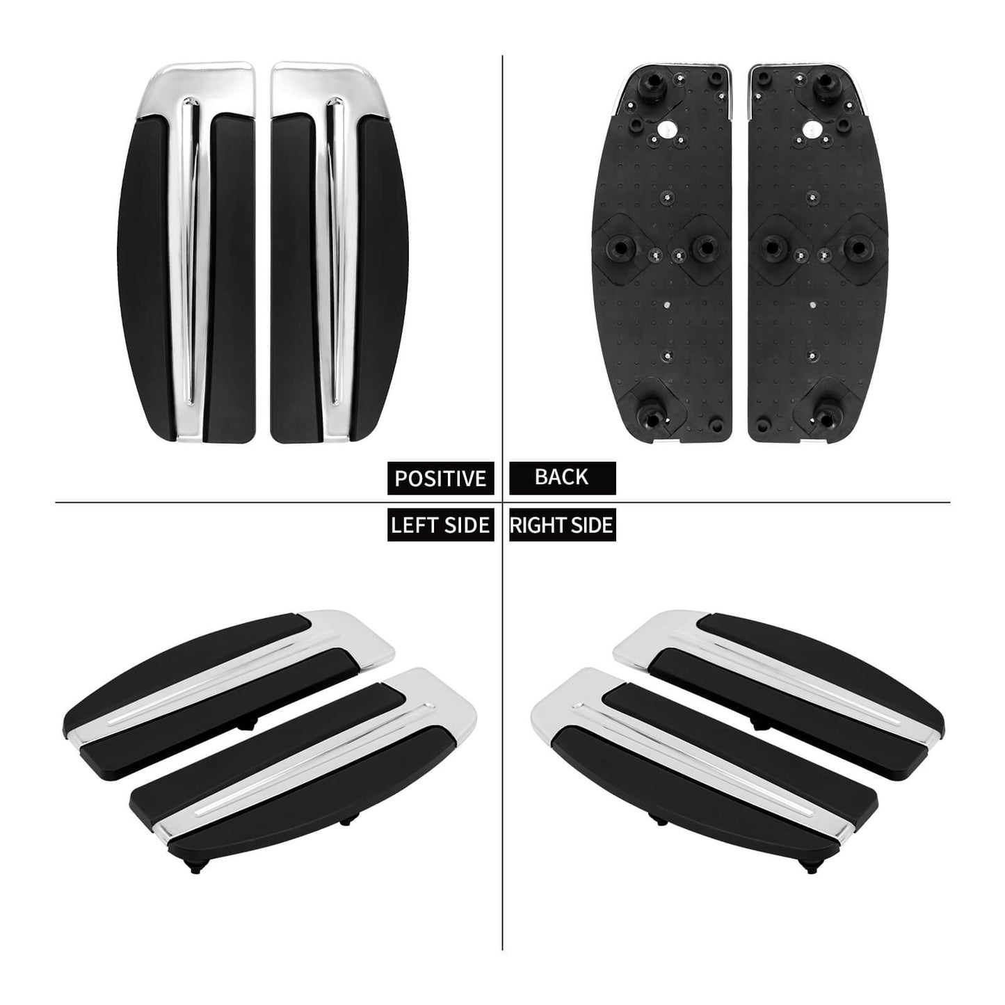 Inserts Slipstream Footboards For Harley Touring 1986-2025 FL Softail 1986-2017 | HCmotorku