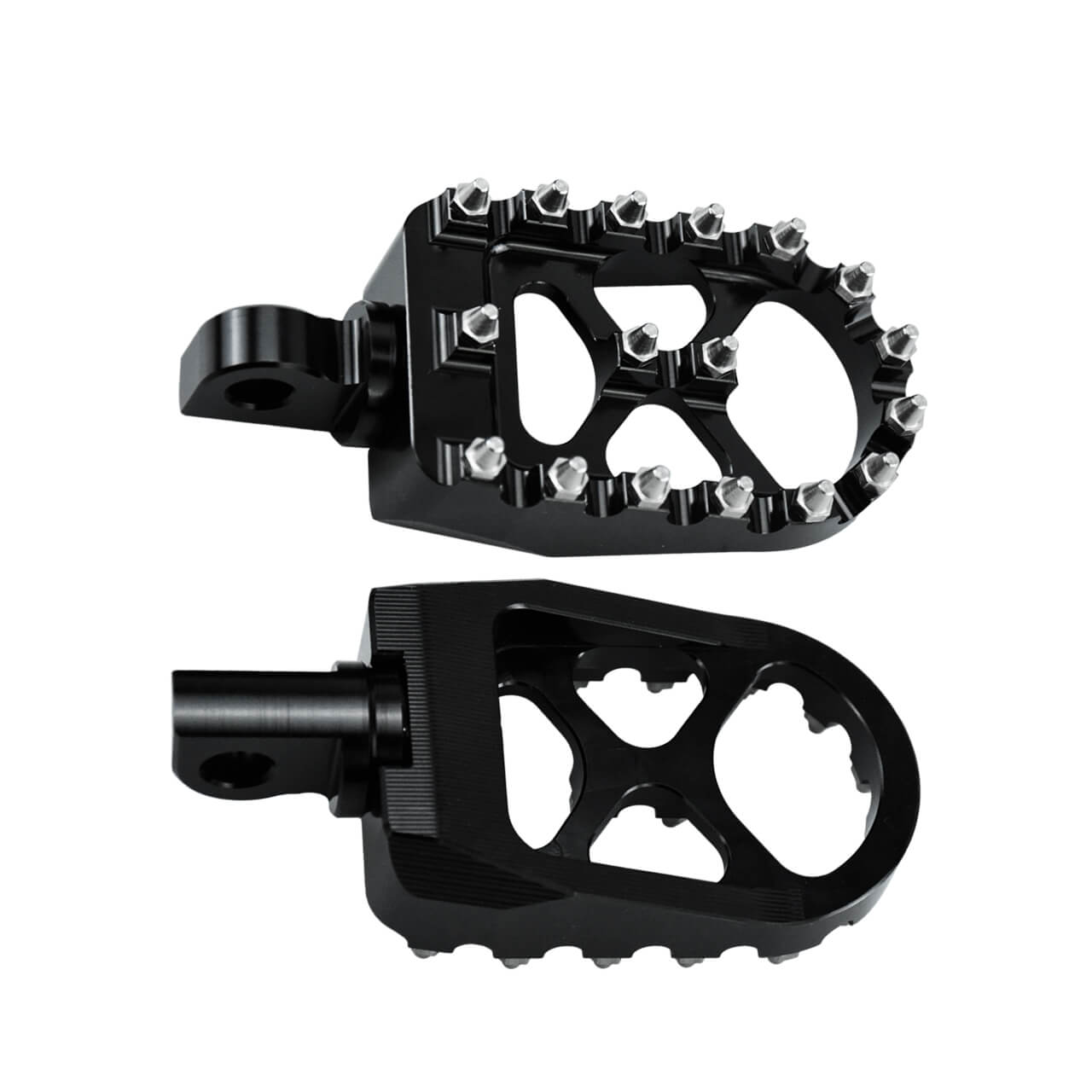 CNC Wide Foot Pegs 360° Roating Offroad Footpegs for Harley 1986-2025 | HCmotorku
