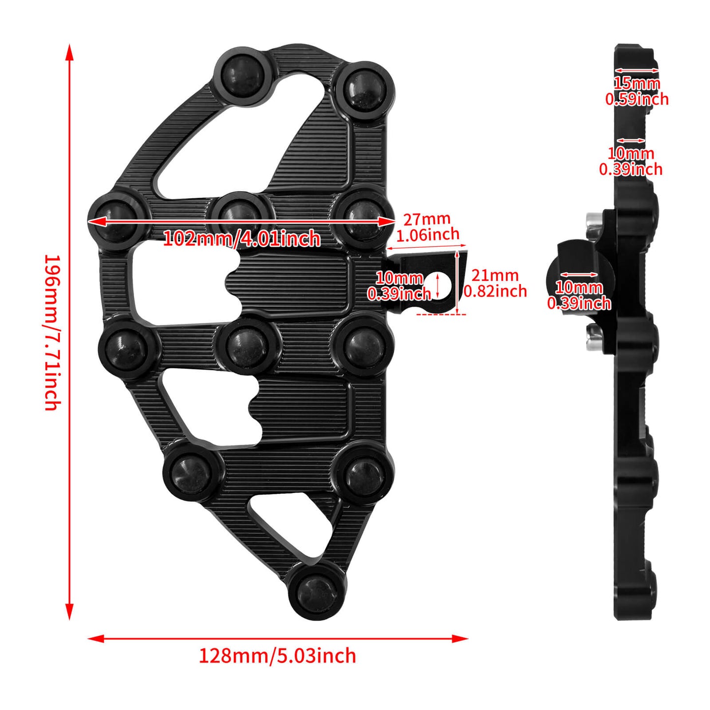 CNC Stretched Passenger Rear Floorboards | HCmotorku