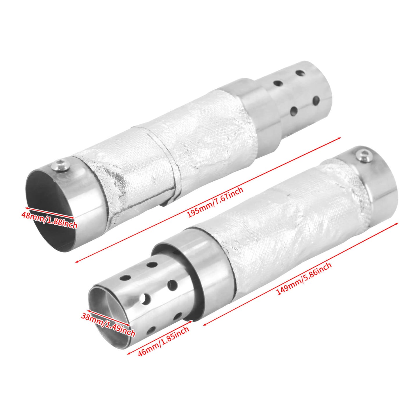 Motorcycle Quiet Baffle Noise Eliminator Universal for Exhaust Systems | HCmotorku