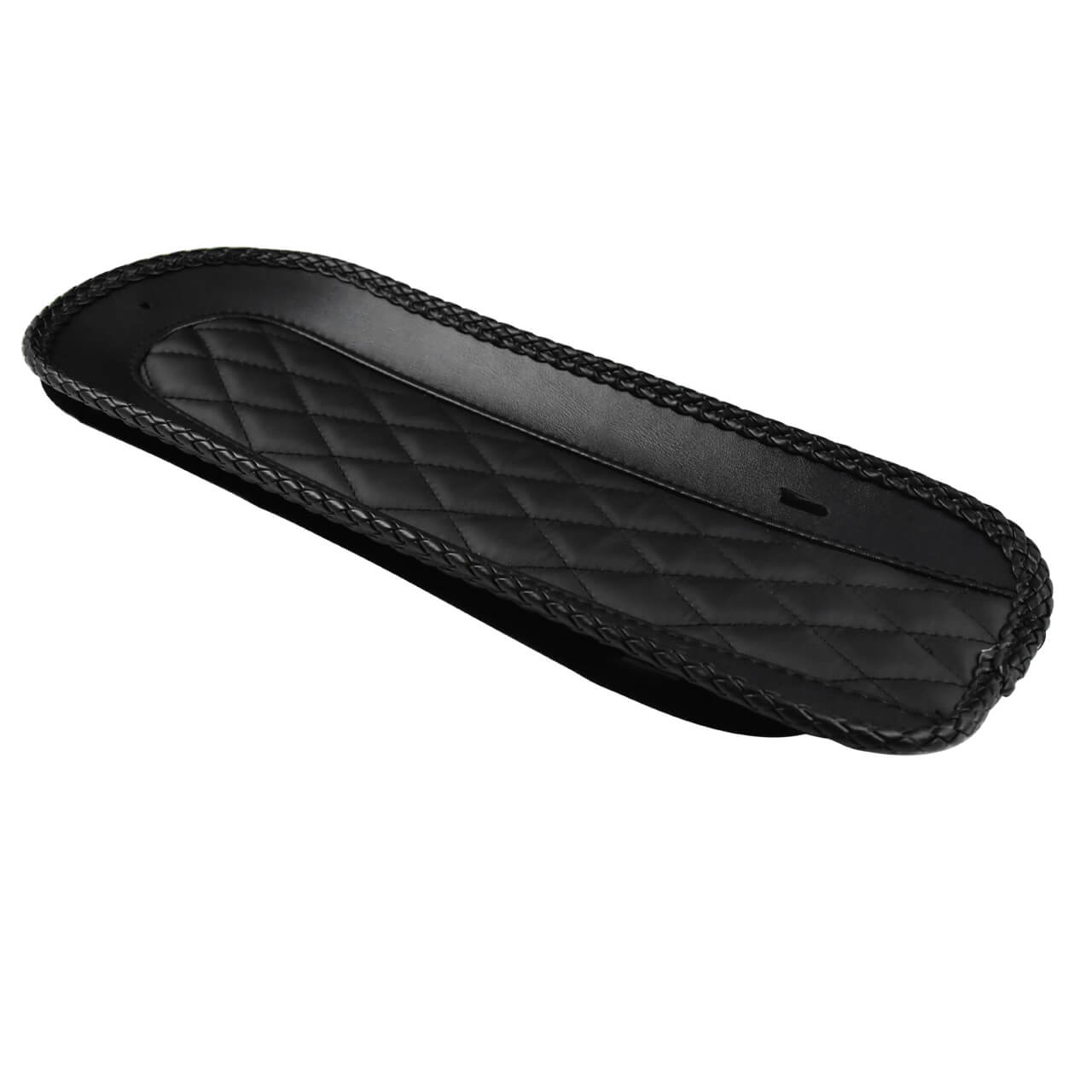 Rear Leather Diamond Fender Bib Solo Seat Cover For Harley FLHX FLTR 2009-2025 | HCmotorku