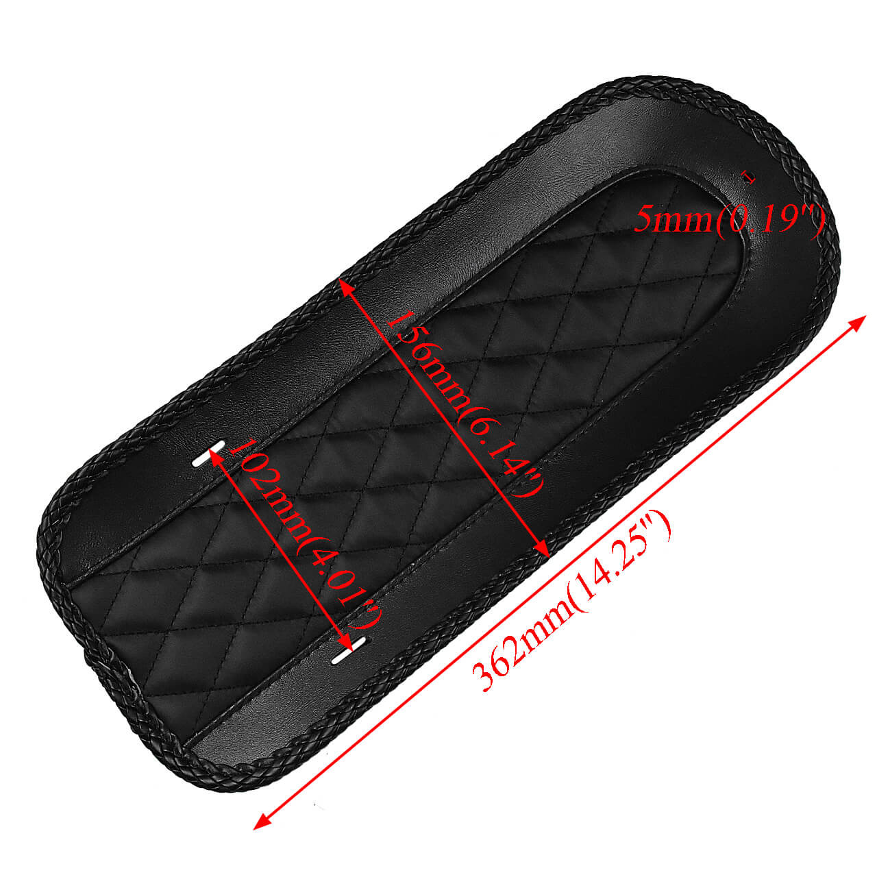 Rear Leather Diamond Fender Bib Solo Seat Cover For Harley FLHX FLTR 2009-2025 | HCmotorku