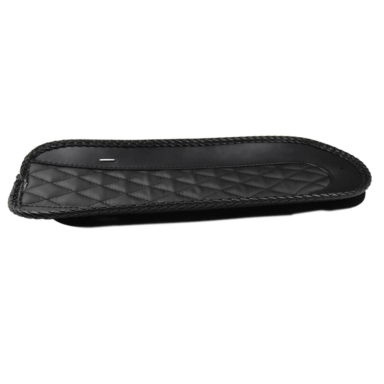 Rear Leather Diamond Fender Bib Solo Seat Cover For Harley FLHX FLTR 2009-2025 | HCmotorku