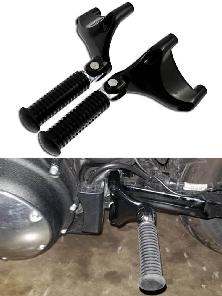 Motorcycle Rear Passenger Footpegs for Harley Sportster XL883 XL1200 2004-2022 | HCmotorku