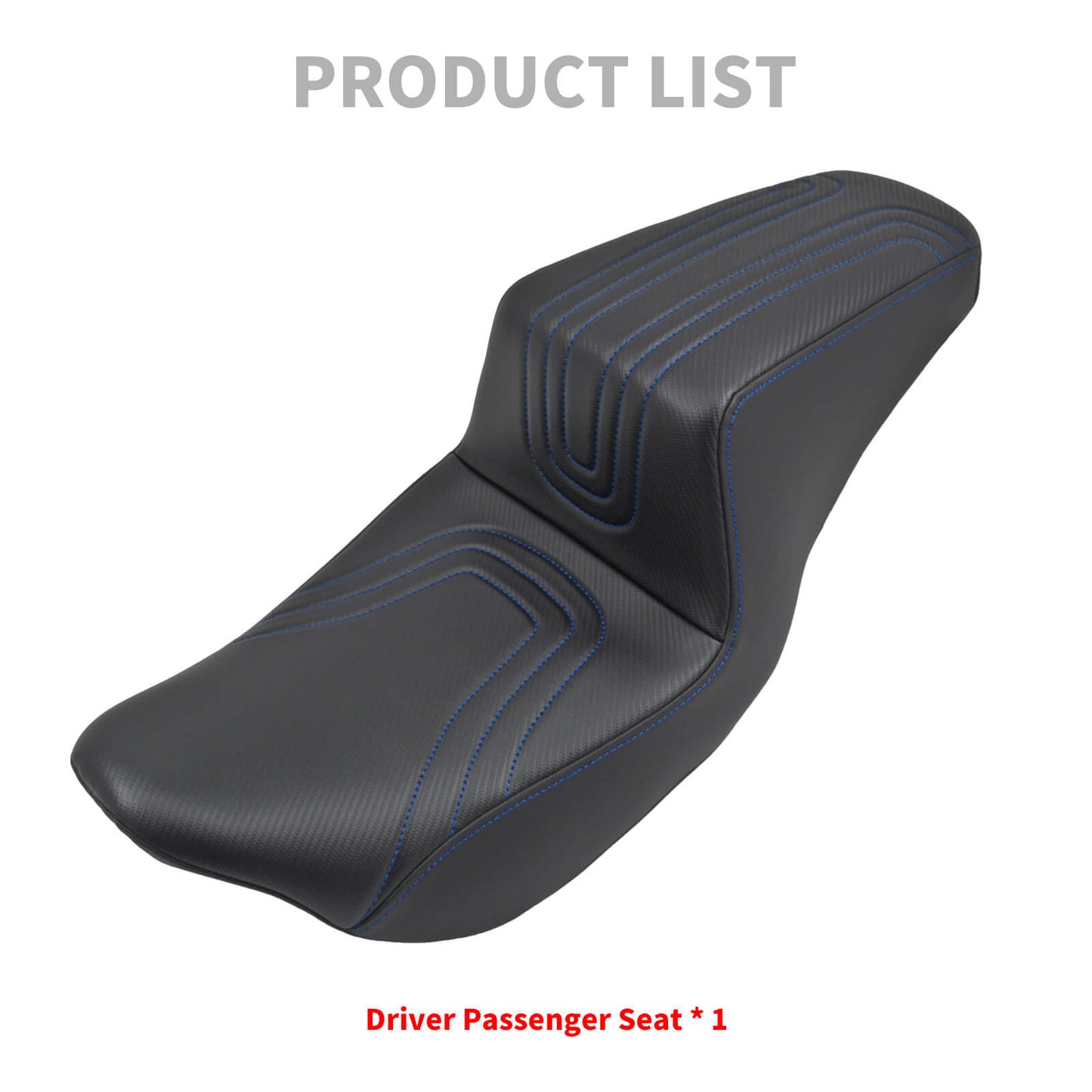 Driver & Passenger Seat Blue For Harley Touring 2009-2023 | HCmotorku