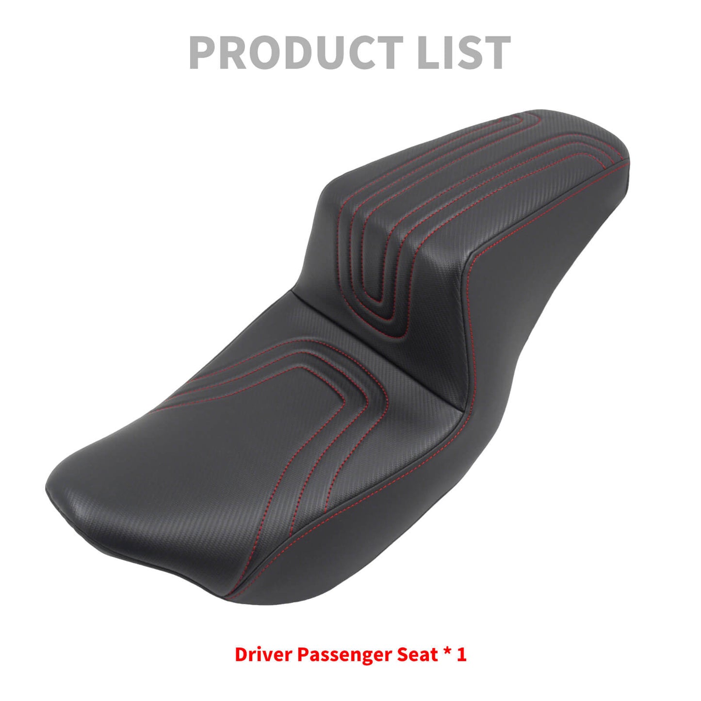 Driver & Passenger Seat Red For Harley Touring 2009-2023 | HCmotorku