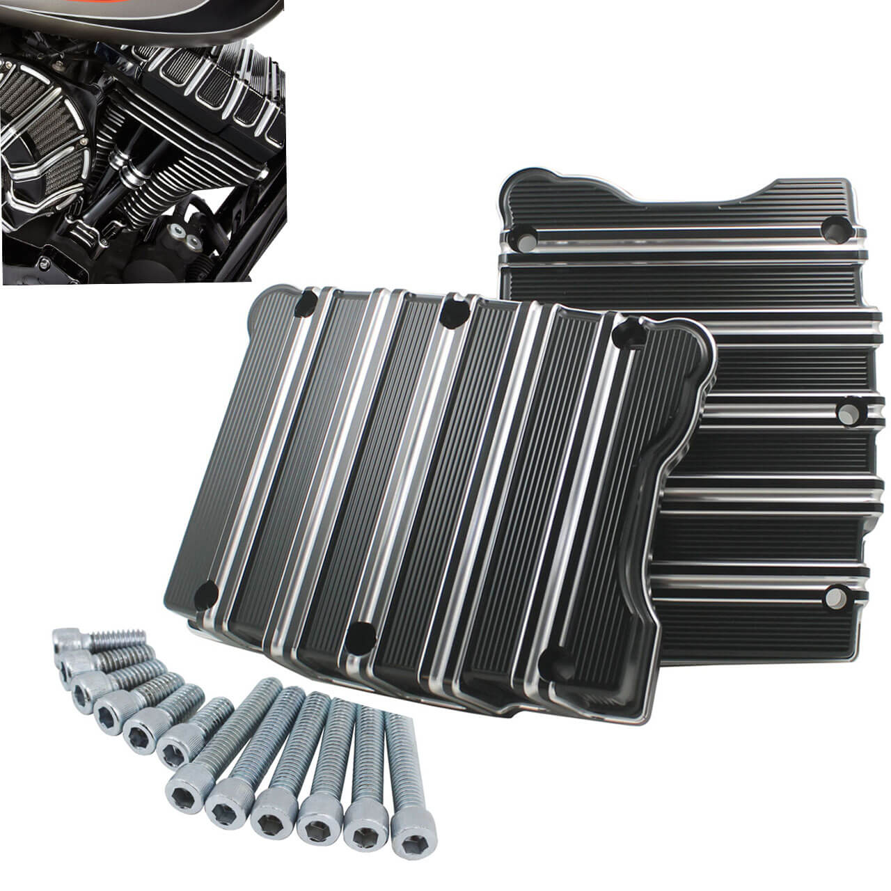CNC Cut Rocker Box Cover Fit For Harley Twin Cam Dyna Touring Trike Softail | HCmotorku