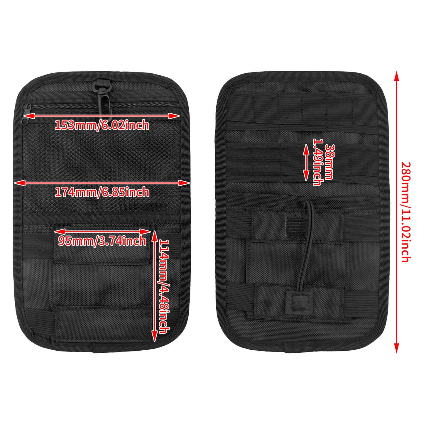 2* Organizer Saddlebag Hard Storage Bags Fits For Harley Touring Bagger 1980-2023 | HCmotorku