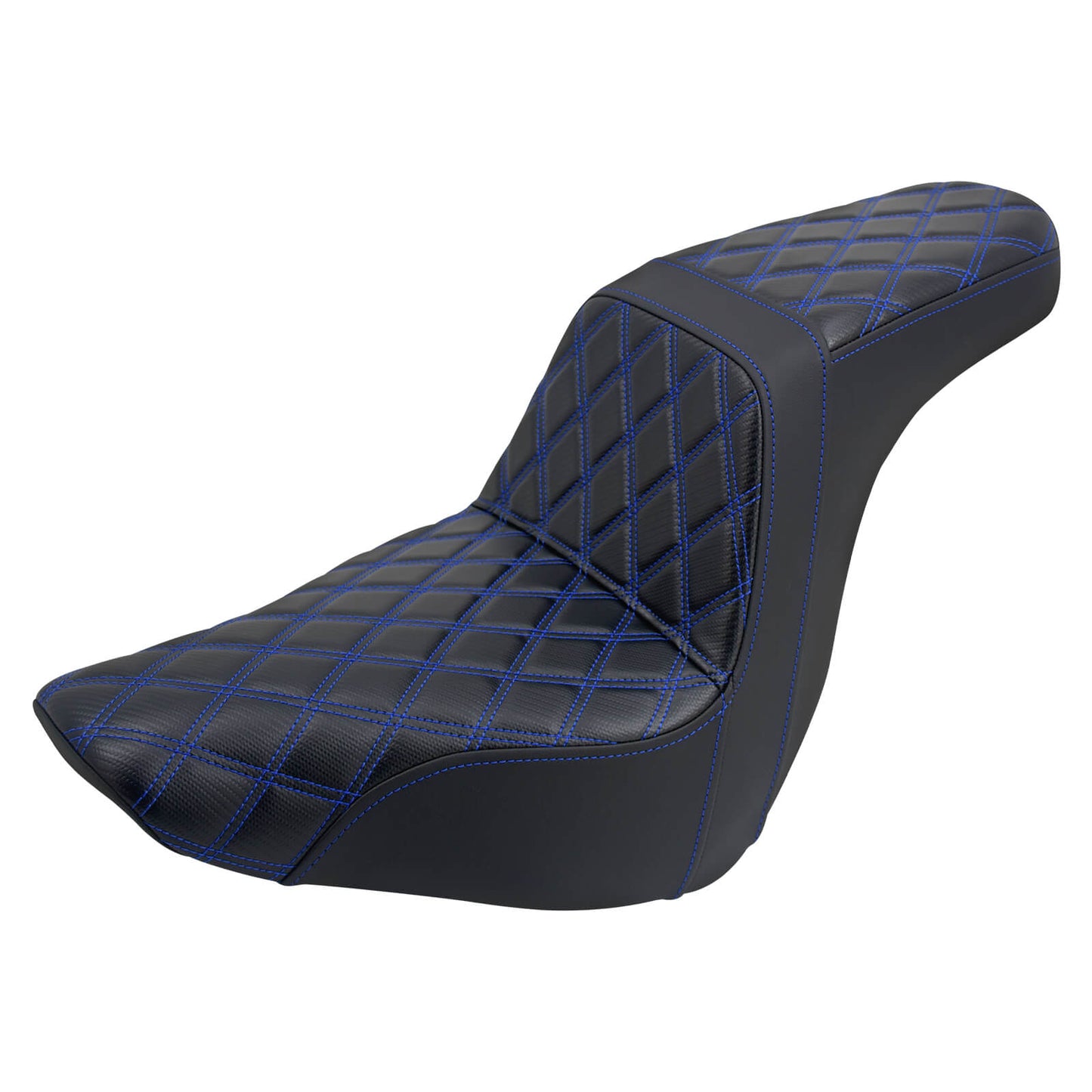 Step Up Gel Seat Driver Passenger Seat Blue For Harley Low Rider 2018-2024 | HCmotorku