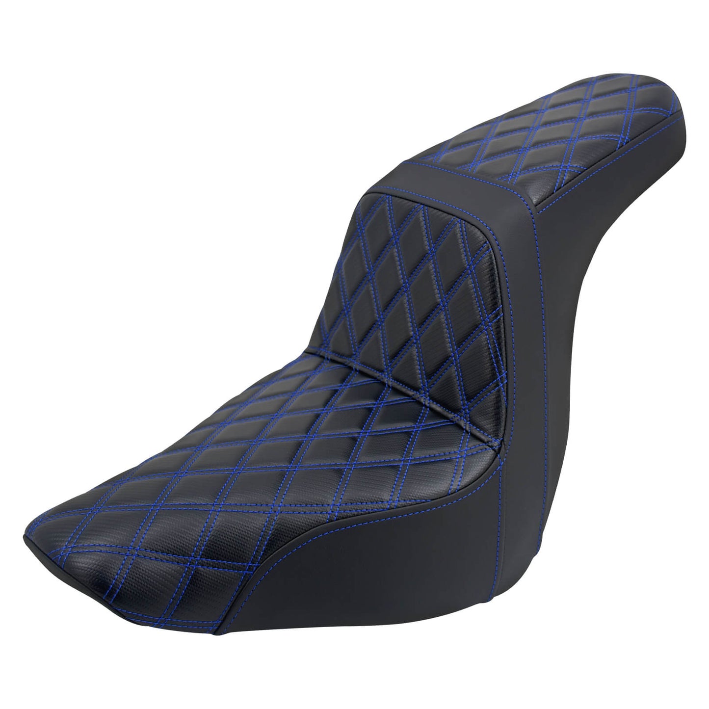 Step Up Gel Seat Driver Passenger Seat Blue For Harley Low Rider 2018-2024 | HCmotorku