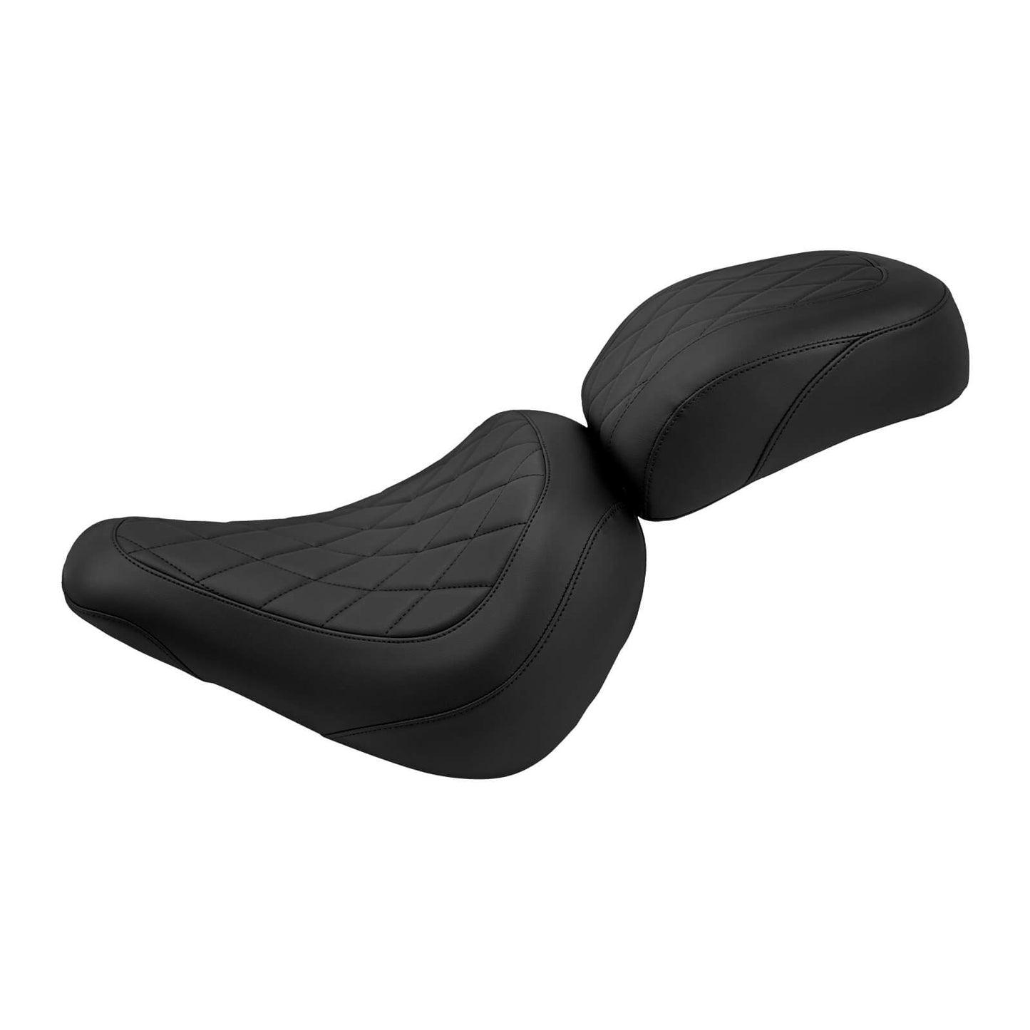 Driver Solo Seat Passenger Pillion Cushion Black Fit For Harley Fat Boy 2018-2024 | HCmotorku