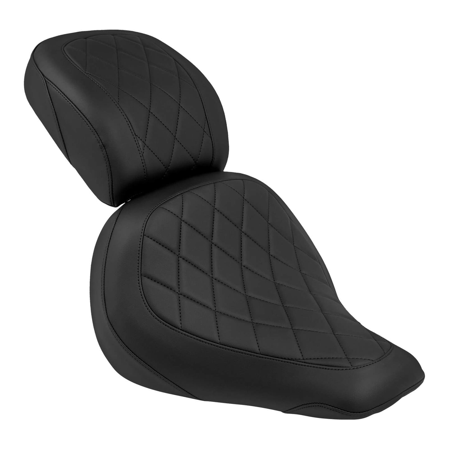 Driver Solo Seat Passenger Pillion Cushion Black Fit For Harley Fat Boy 2018-2024 | HCmotorku