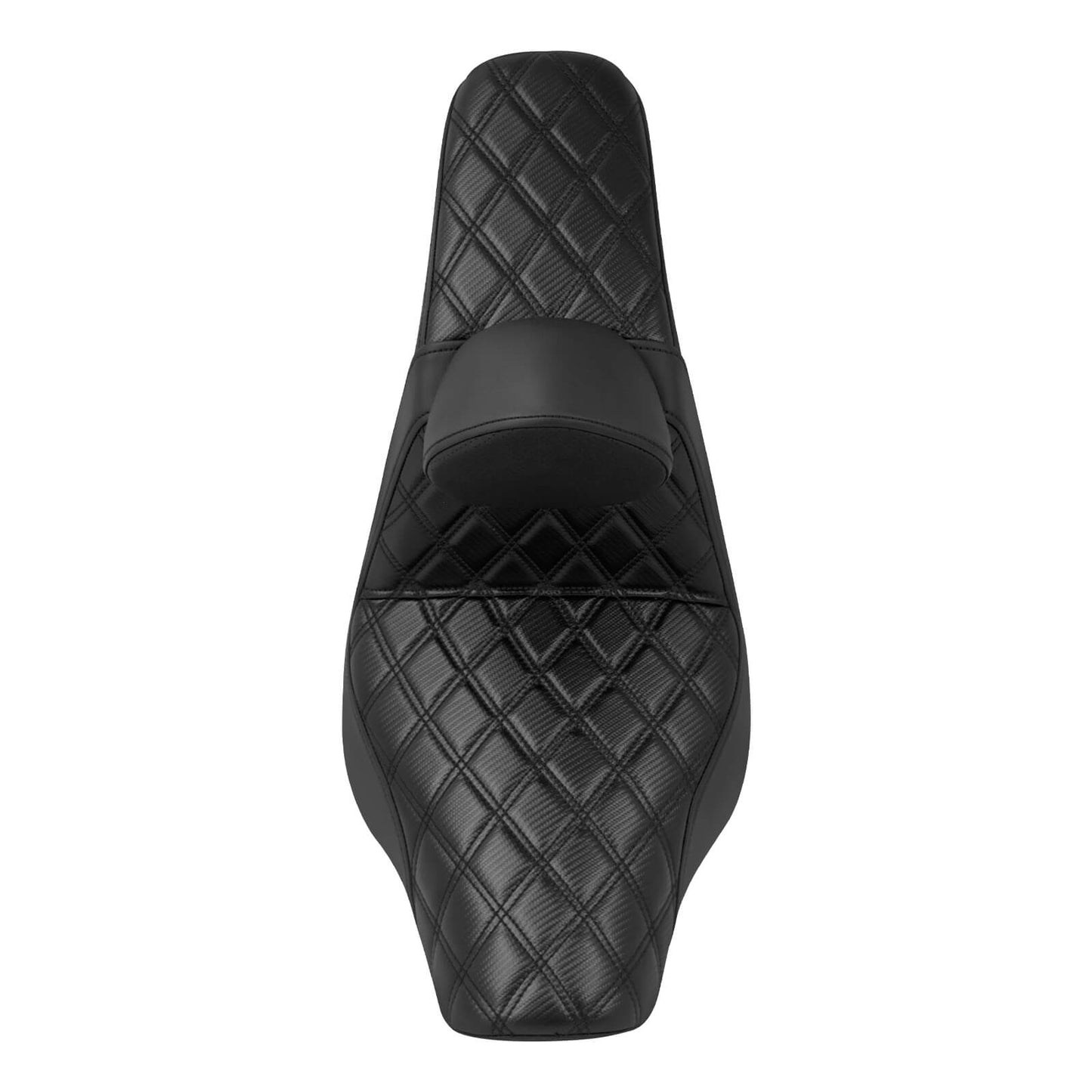 Driver Passenger Gel Seat w/ Backrest Black For Harley Low Rider FXLRST 2018-2024 | HCmotorku