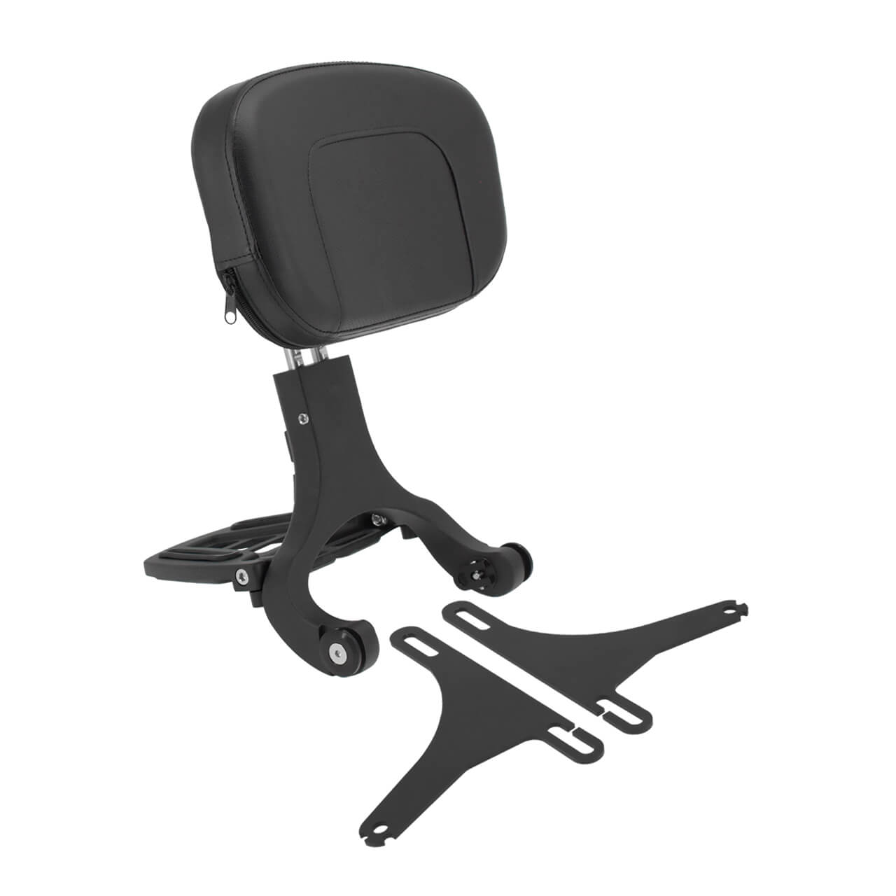 Multi-Purpose Driver & Passenger Backrest Black Fit For Harley Dyna 2006-2017 | HCmotorku