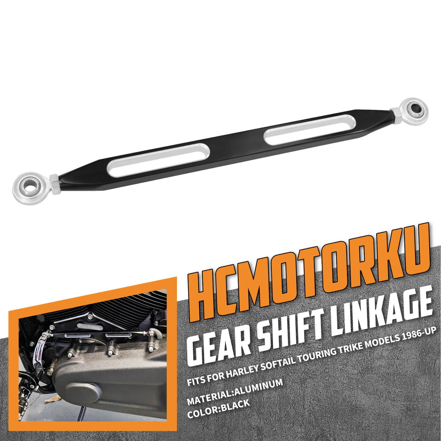 Shift Linkage Black Shifter Gear Link For Harley Touring Electra Road Glide King 1986-2025 | HCmotorku