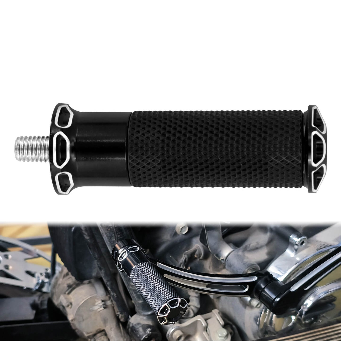 Particles Anti Slip Shifter Foot Peg For Harley Touring Sportster Dyna Softail 1984-2025 | HCmotorku