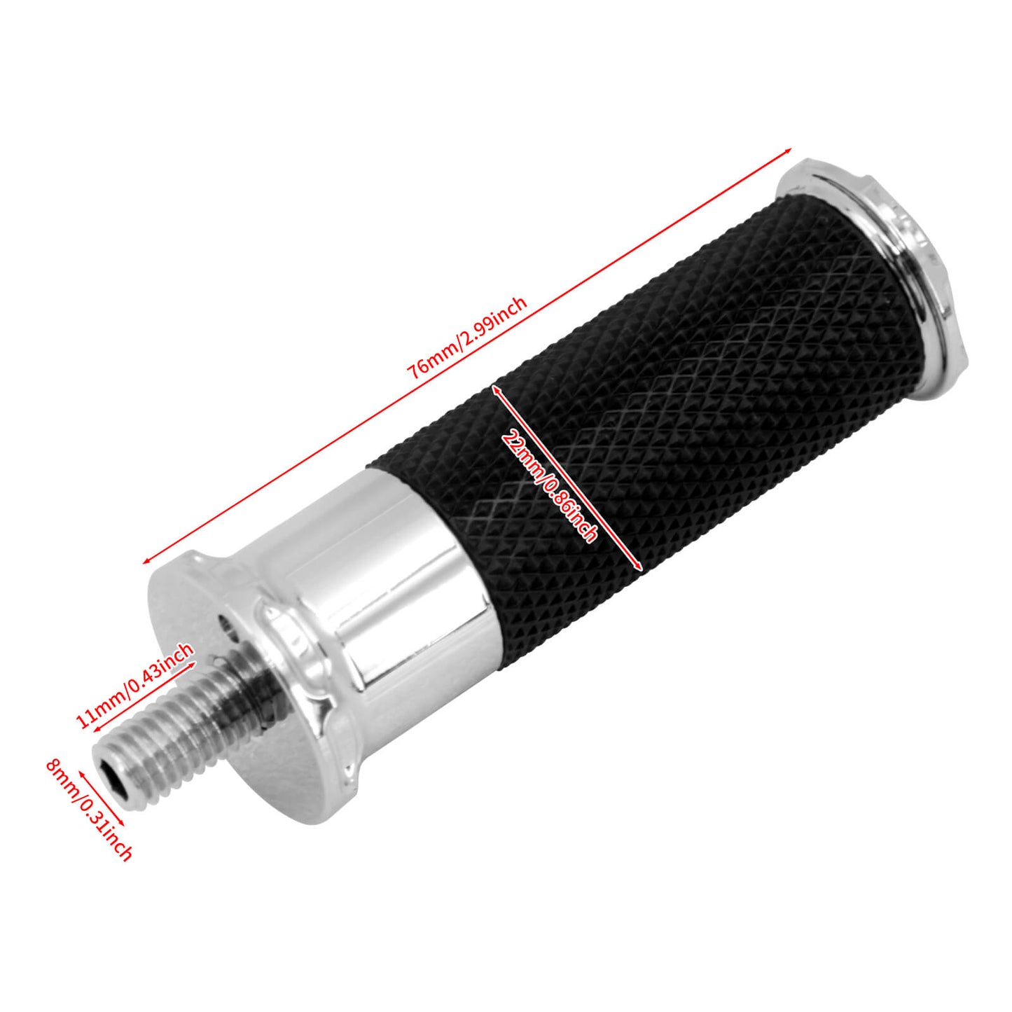 Particles Anti Slip Shifter Foot Peg Chrome For Harley Touring Sportster Softail | HCmotorku