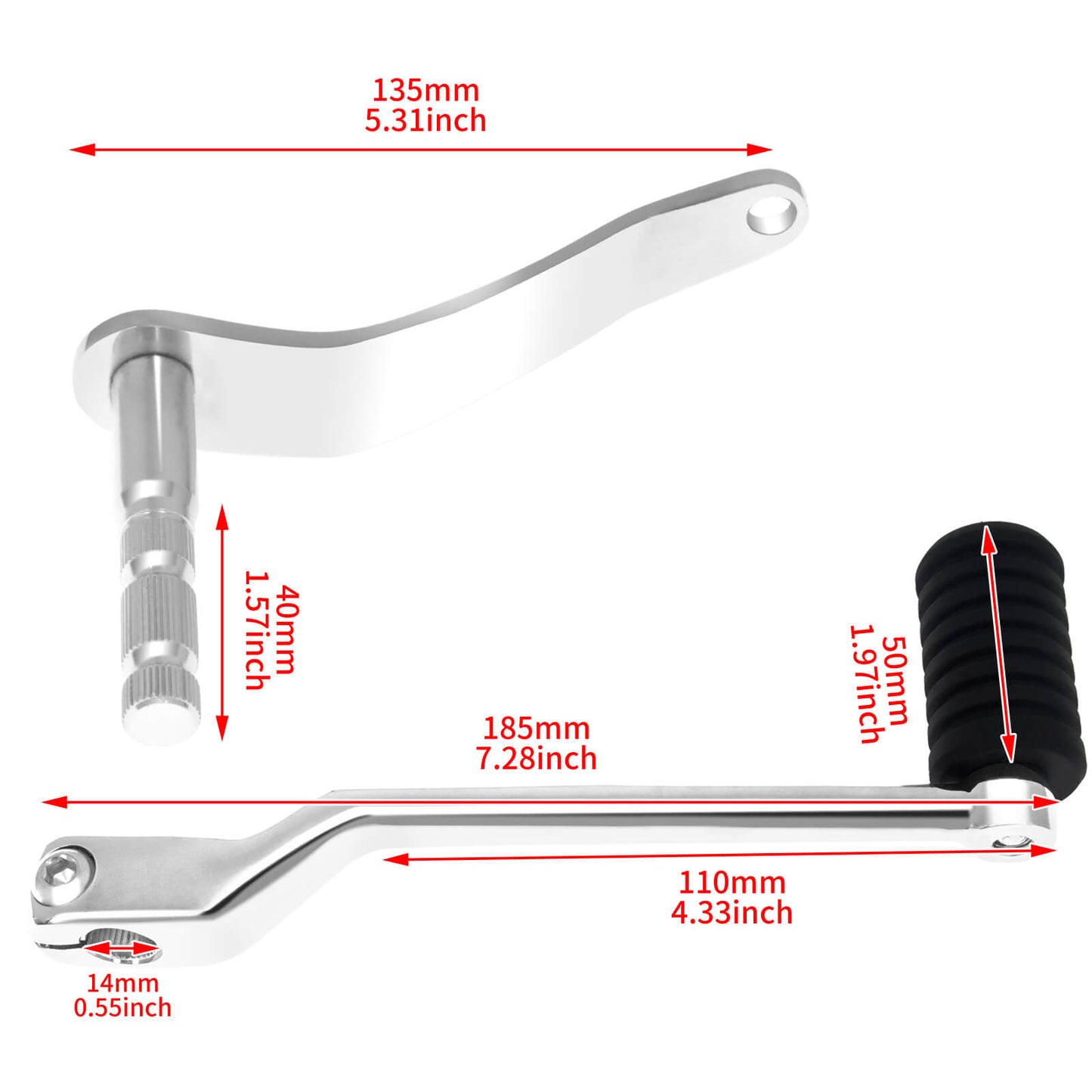 Extended Shaft Gear Shift Shifter Peg Toe Chrome Fit For Harley Softail FL 2018-UP | HCmotorku