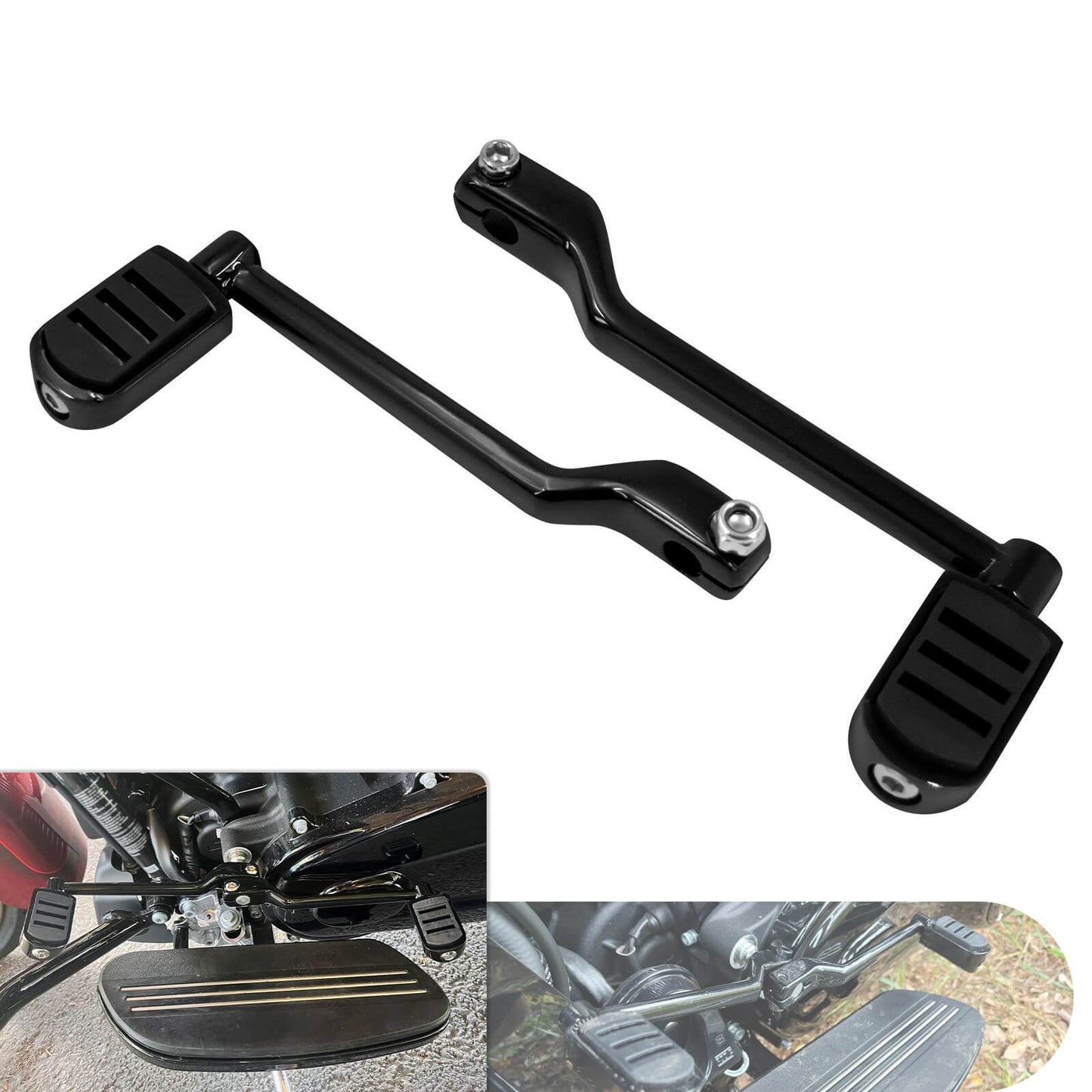 Heel Toe Shifter Lever Pegs Black For Harley Touring Road Electra Glide 2008-2023 | HCmotorku