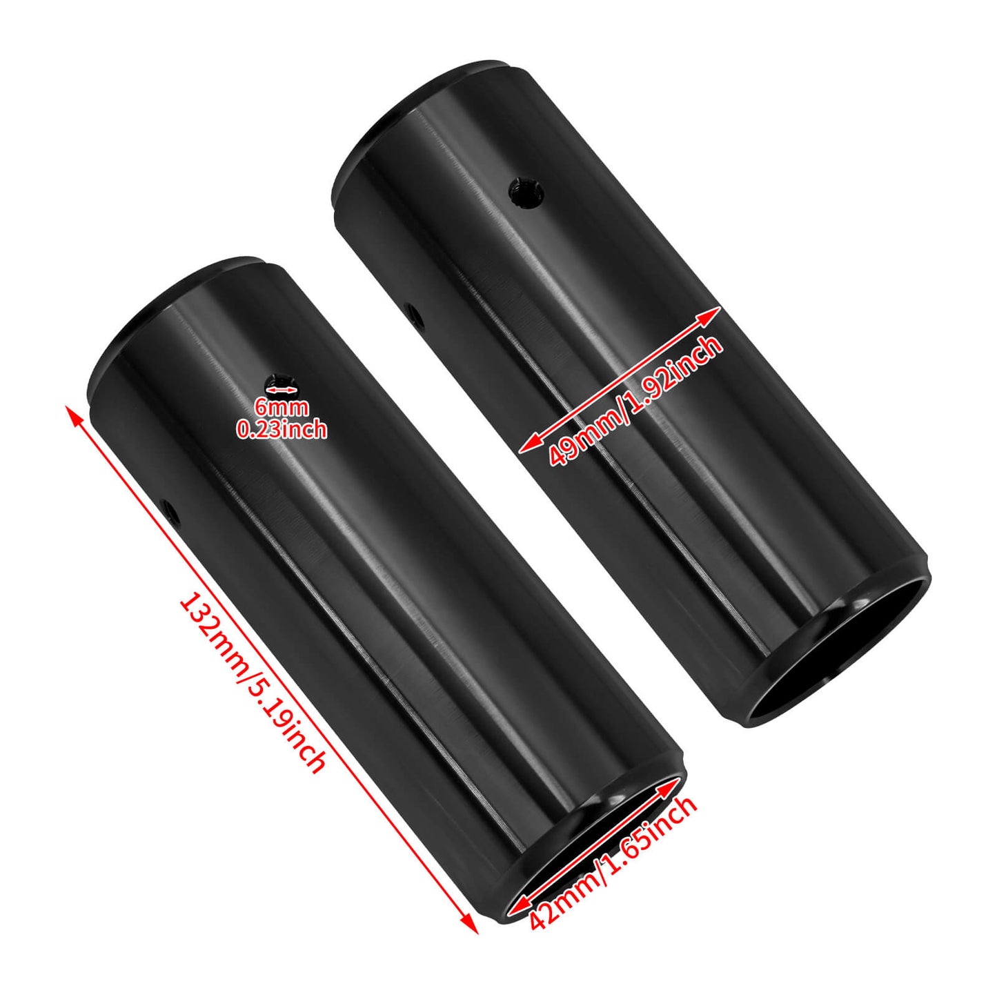 2* Front Fork Tube Shock Absorber Cover Black For Harley Nightster 975 2021-2024 | HCmotorku