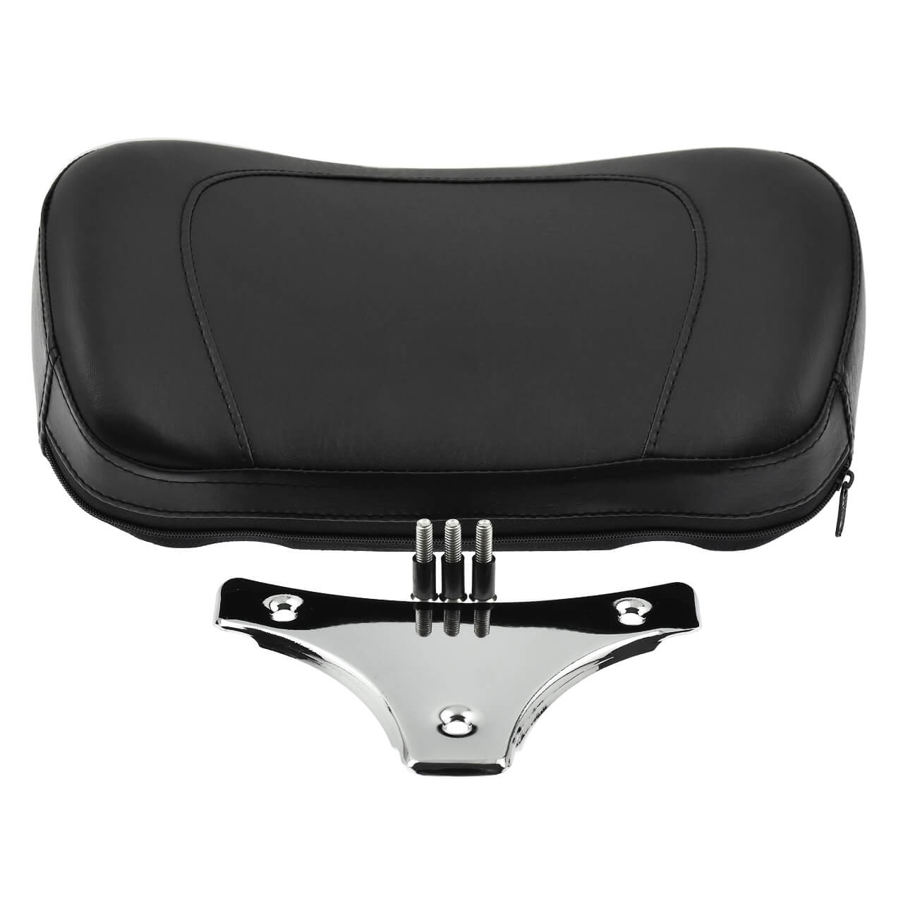 Sissy Bar Backrest Pad w/ Chrome Bracket Fit For Harley Touring FLHR FLHX 2009-2018 | HCmotorku