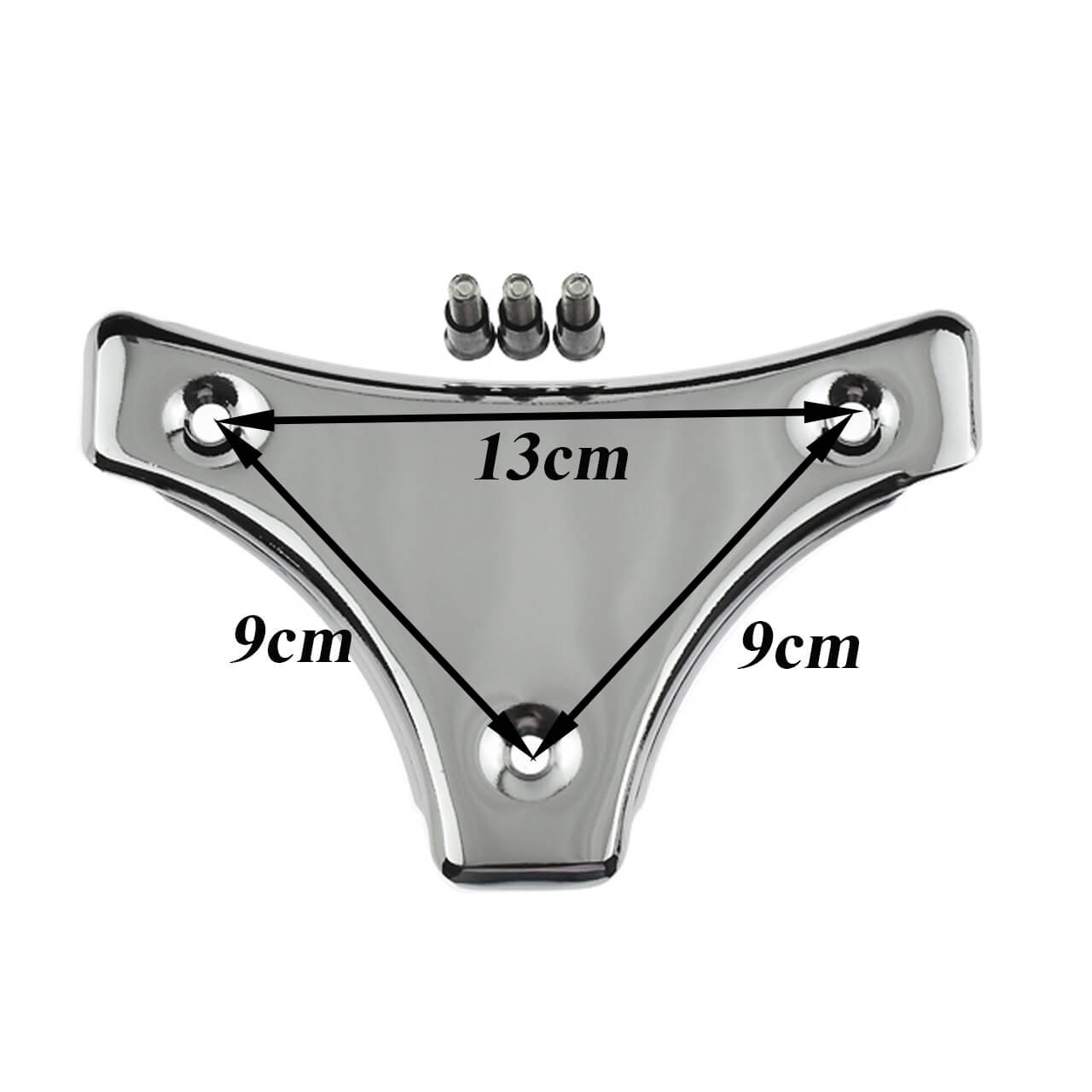 Sissy Bar Backrest Pad w/ Chrome Bracket Fit For Harley Touring FLHR FLHX 2009-2018 | HCmotorku