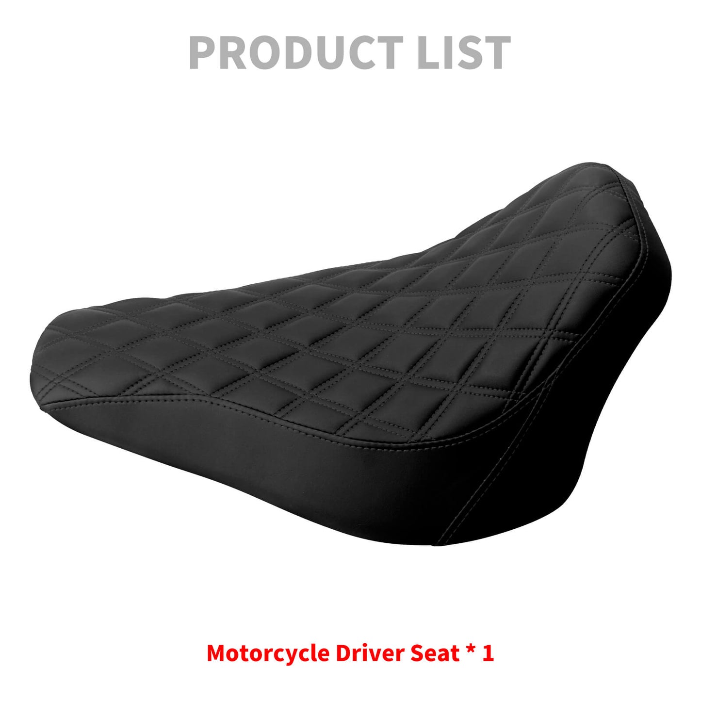 Diamond Solo Seat Black For Harley Softail Rocker C FXCWC 2008-2017 Breakout FXSB 2013 | HCmotorku