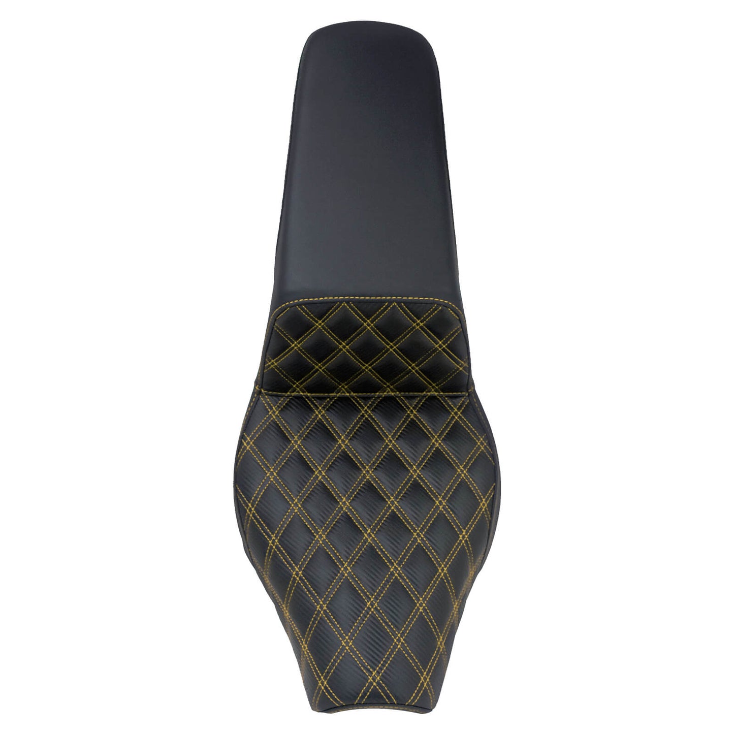 Bevel Two-Up Seat Driver Passenger Seat Yellow Stitching for Harley Softail 2018-2025 | HCmotorku