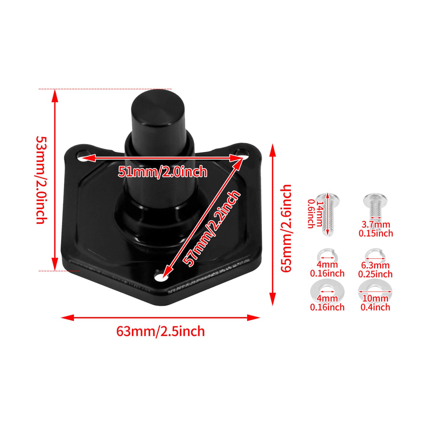 Solenoid Cover Push Button Starter Black Fit For Harley Dyna Twin Cam 1999-2017 | HCmotorku