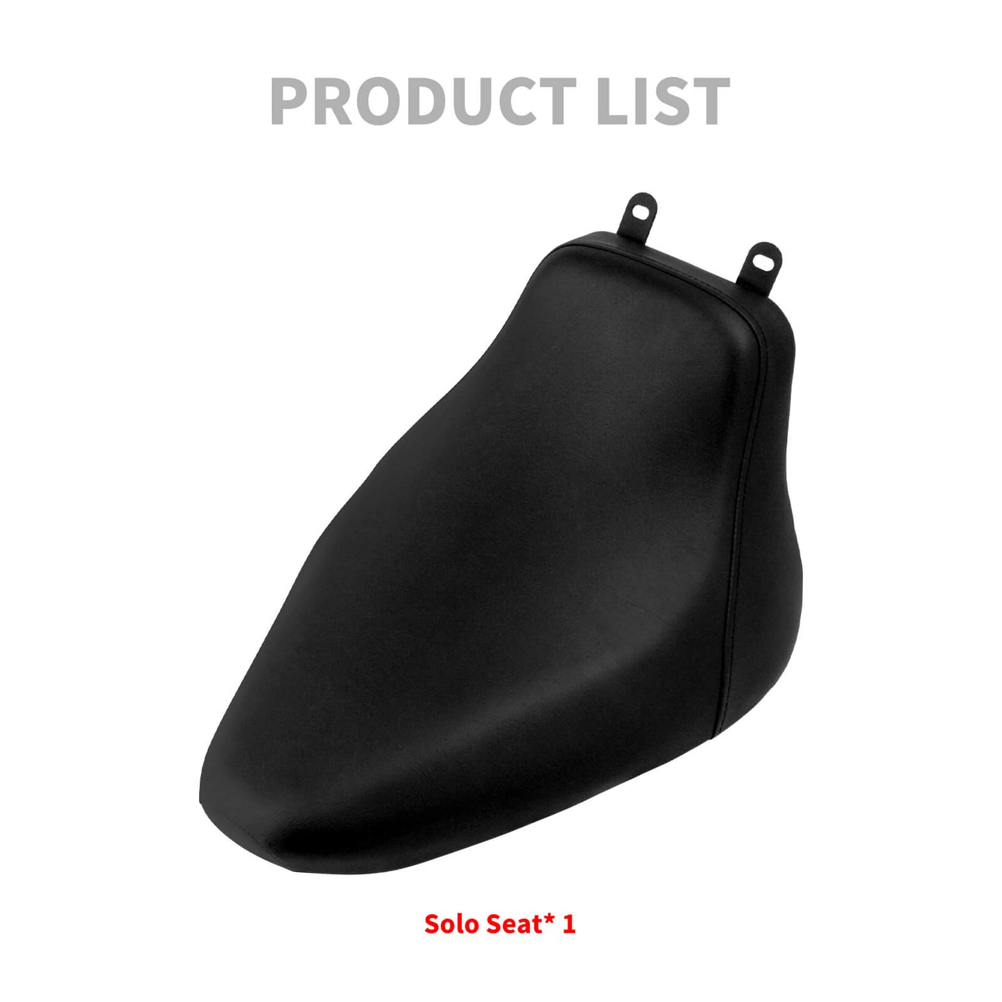 Solo Seat Cushion Black Pure Leather Fit For Harley Heritage Softail Deluxe 2006-2017 | HCmotorku