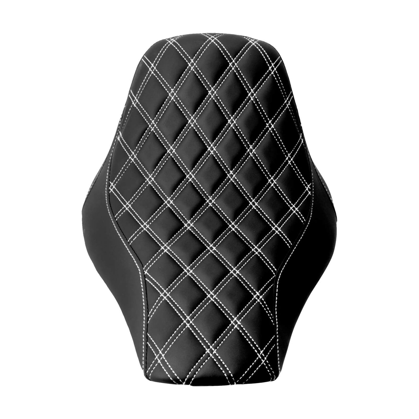 Driver Seat Front Black Solo White Line For Harley Softail Rocker 2008-2017 | HCmotorku