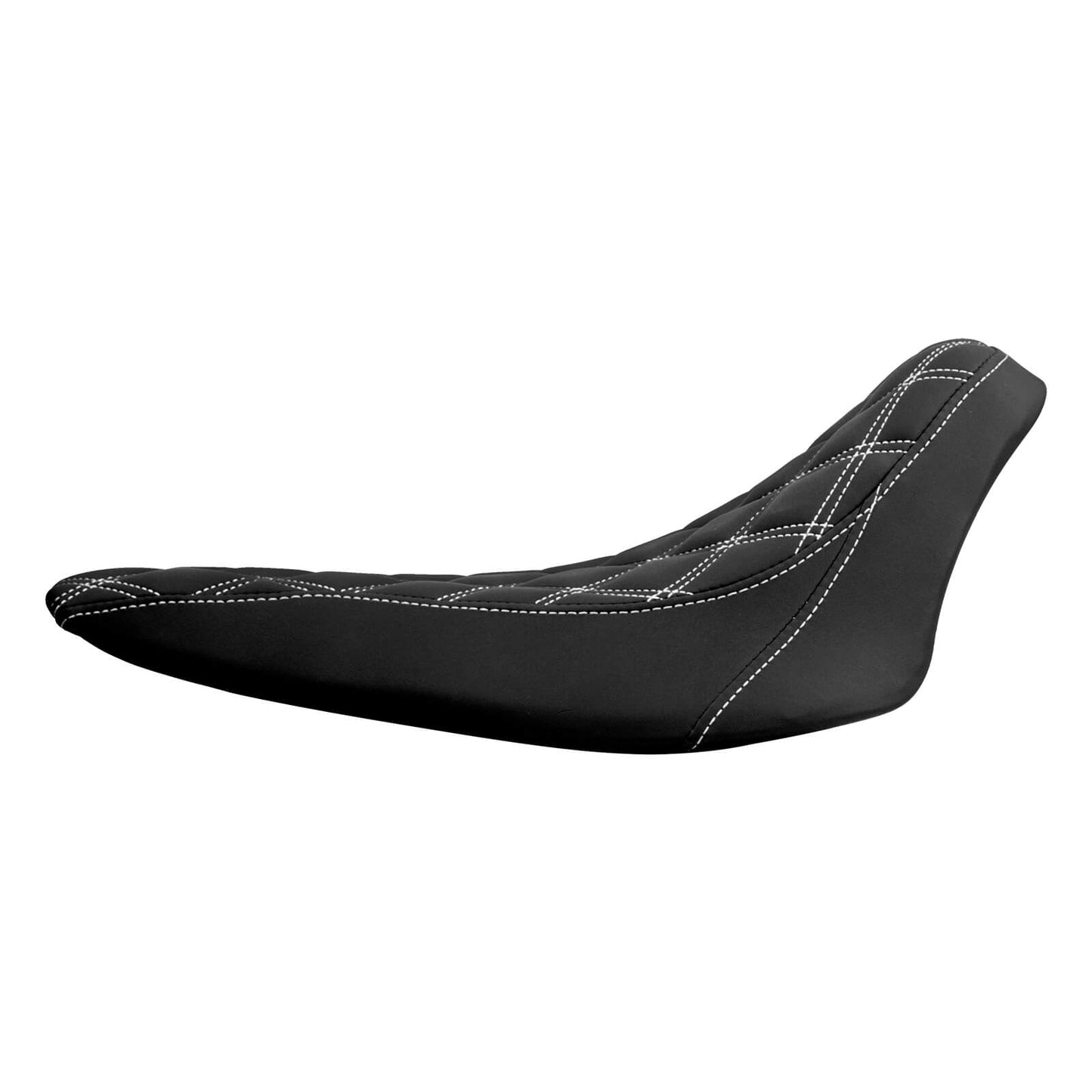Driver Seat Front Black Solo White Line For Harley Softail Rocker 2008-2017 | HCmotorku