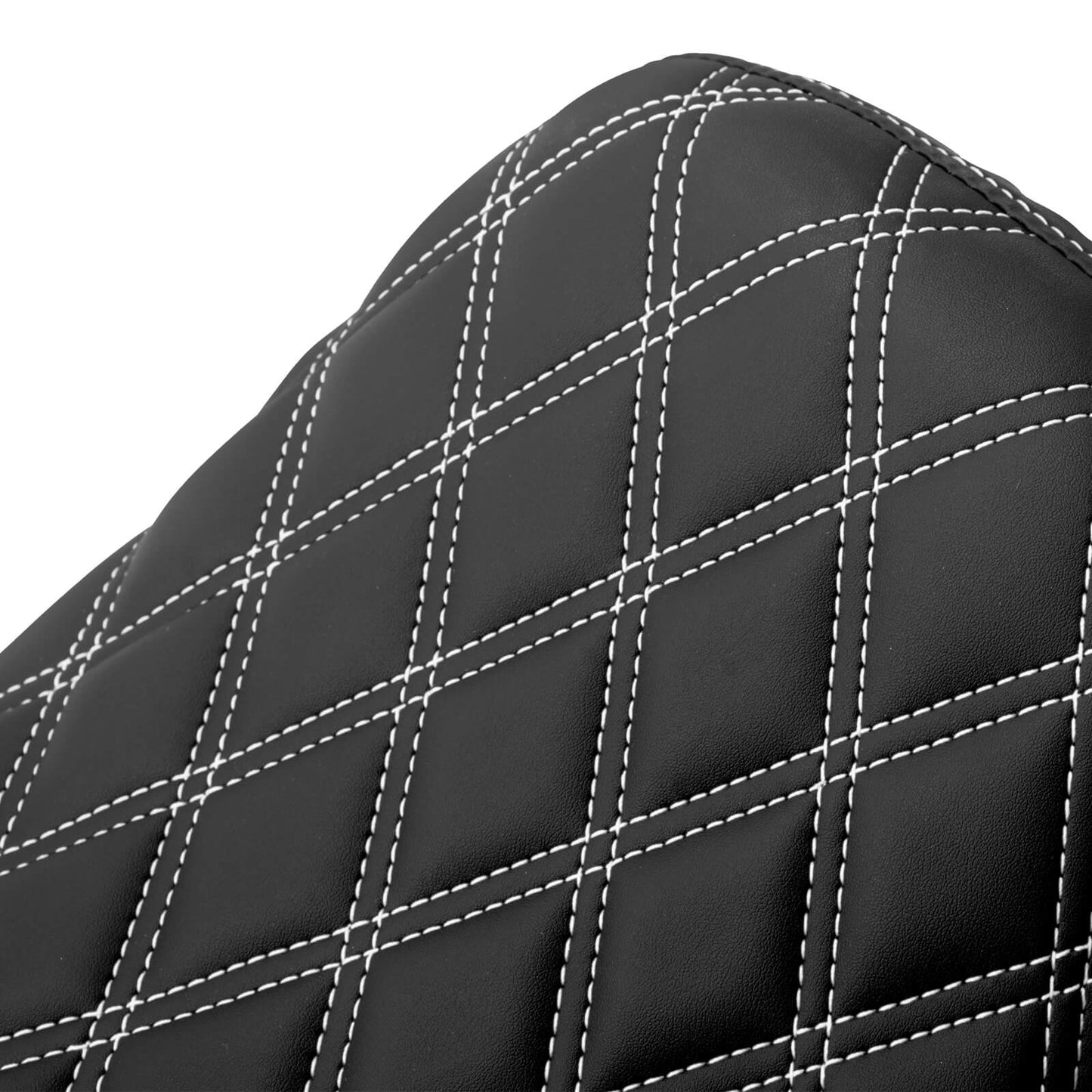 Driver Seat Front Black Solo White Line For Harley Softail Rocker 2008-2017 | HCmotorku