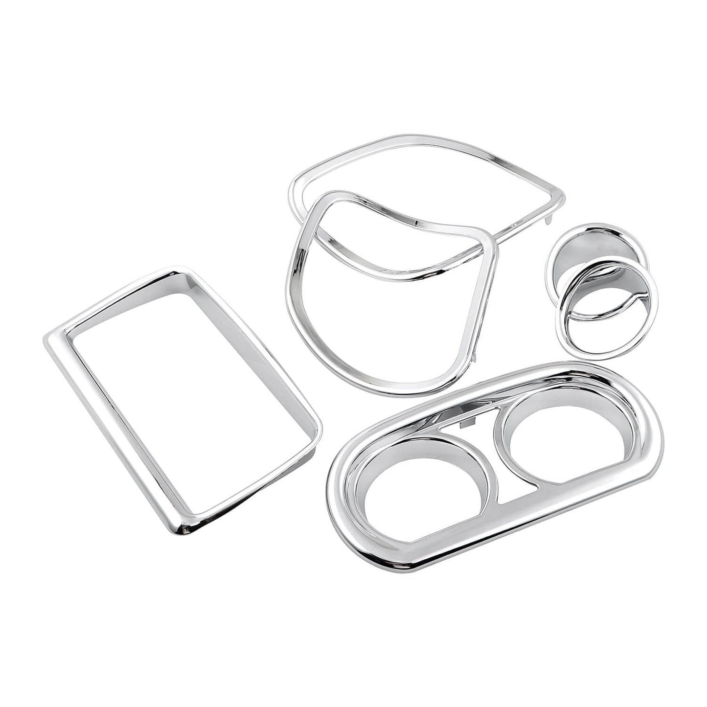 Inner Fairing Speedometer Radio Speaker Trim Chrome For Harley Road Glide | HCmotorku