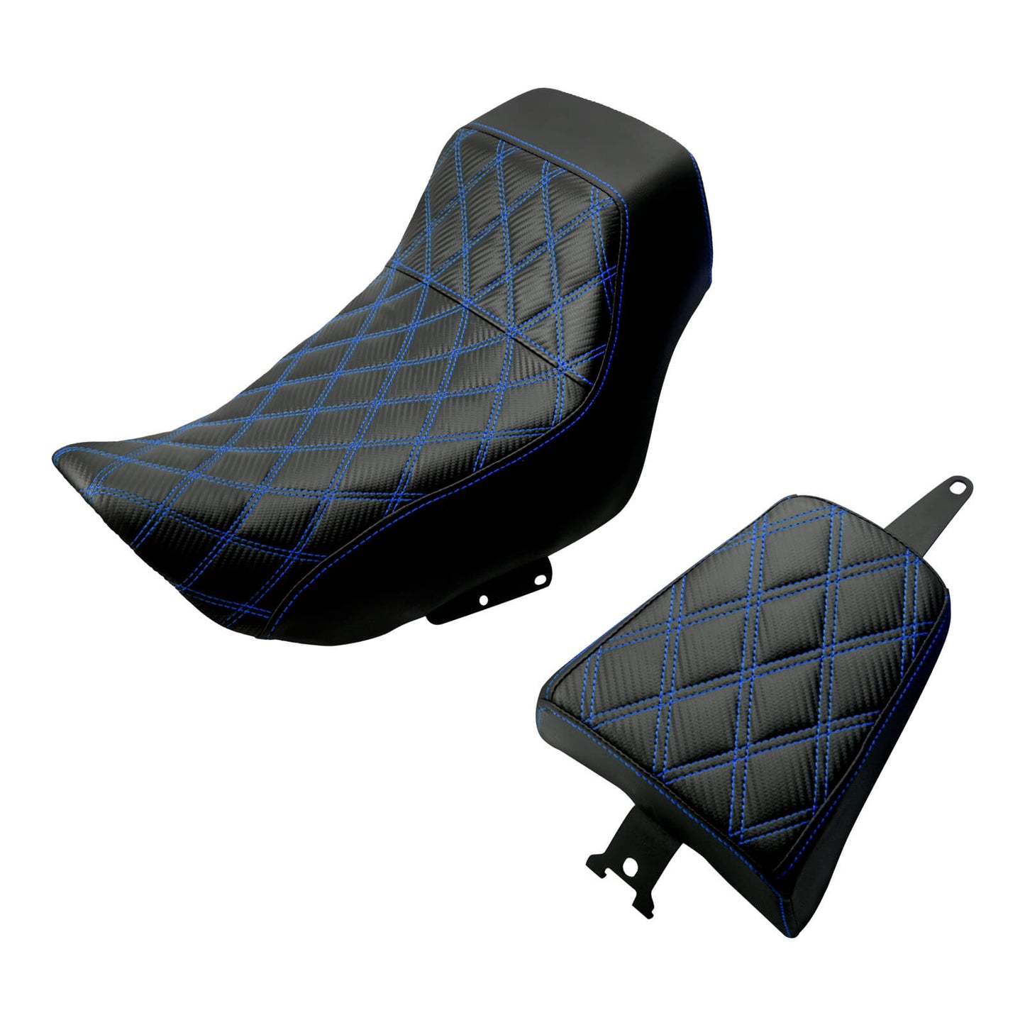 Driver Passenger Leather One-Piece Seat Blue For Harley Nightster RH975 RH975S 2022-UP | HCmotorku