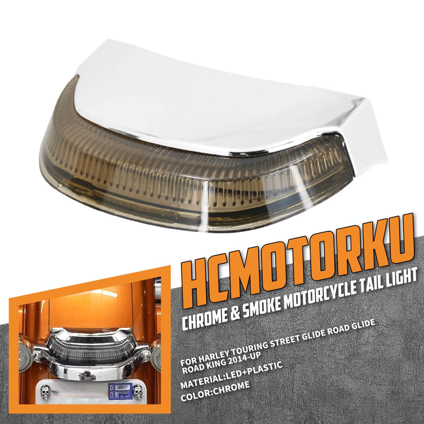 Lens Fender Tail Light Remote Control Lighting Mold Smoke Fit For Touring 2014-UP | HCmotorku