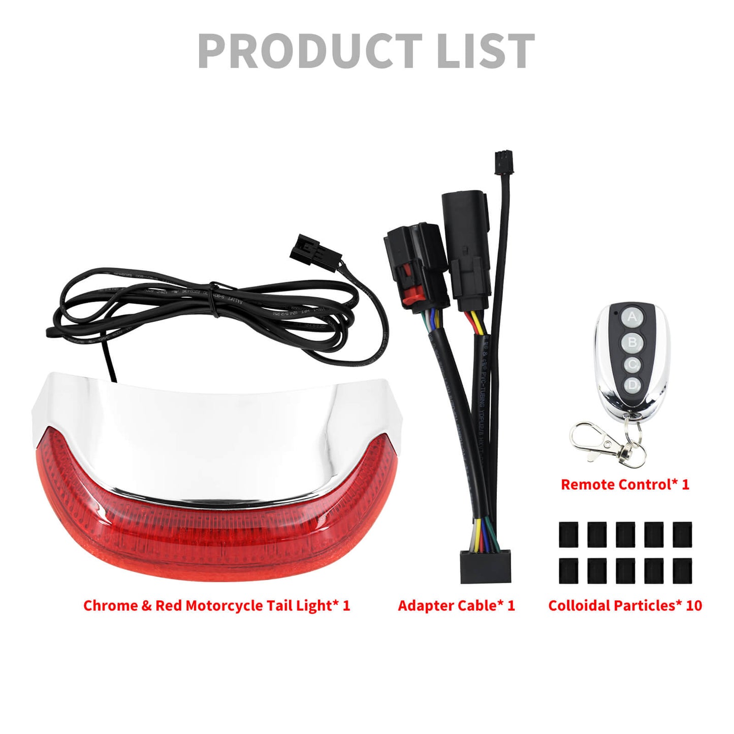 Crown Lens Rear LED Brake Running Tail Light Fit For Harley Touring FLHX 2014-UP | HCmotorku