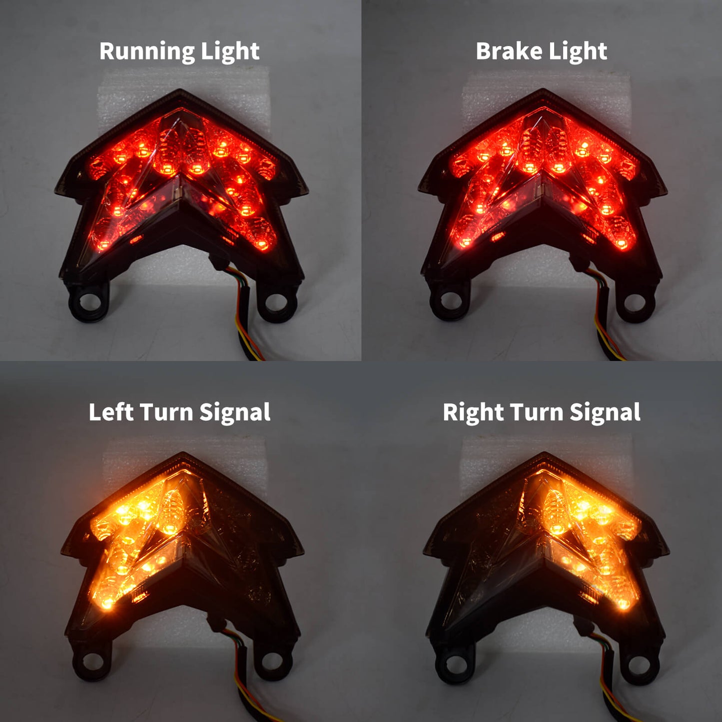 Rear Brake LED Tail Light Fit For KAWASAKI Z125 16-22 NINJA ZX-6R 2013-2018 Z800 | HCmotorku