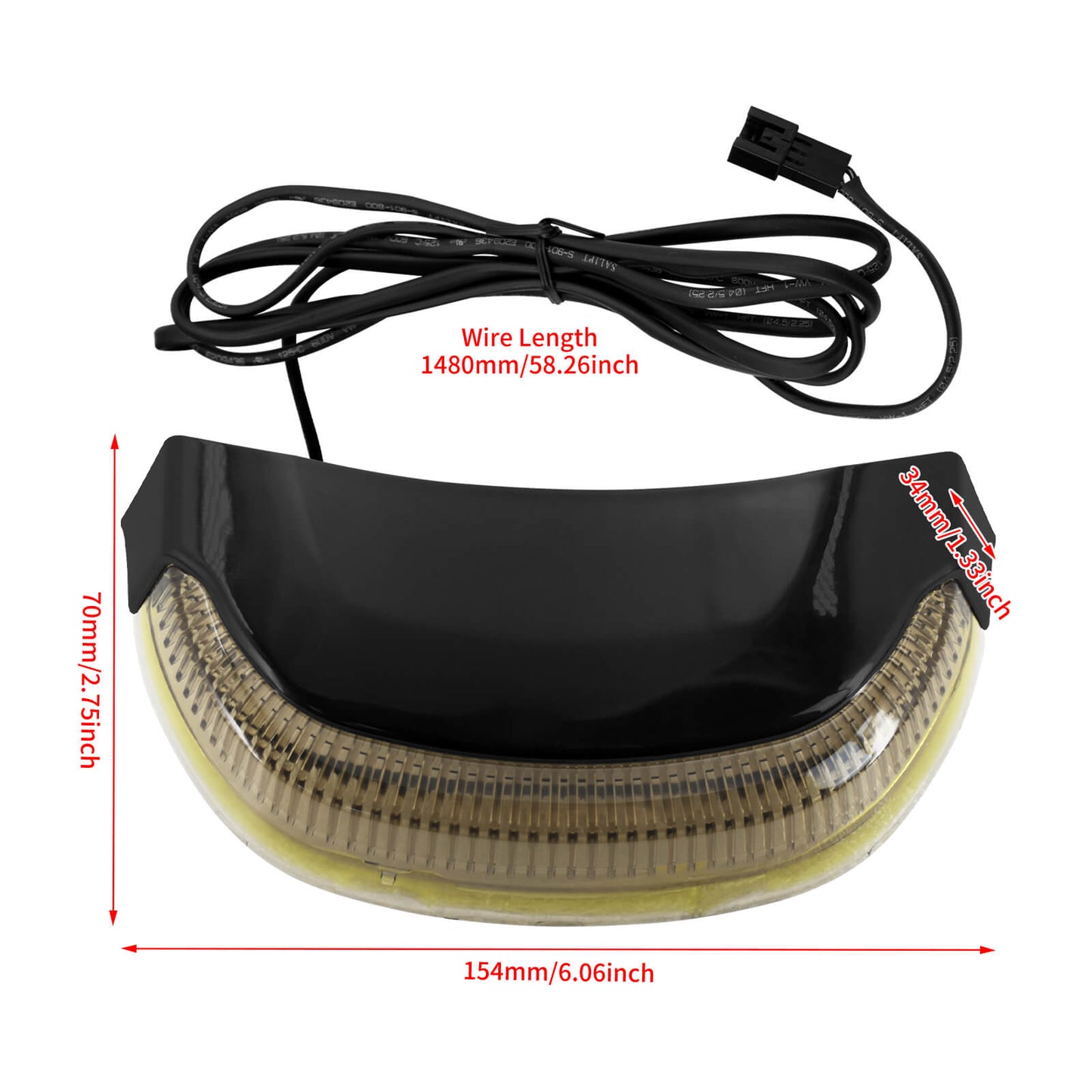 Crown Tail Bar Light With Flashing Lighting Fit For Touring Street Glide 2014-2023 | HCmotorku