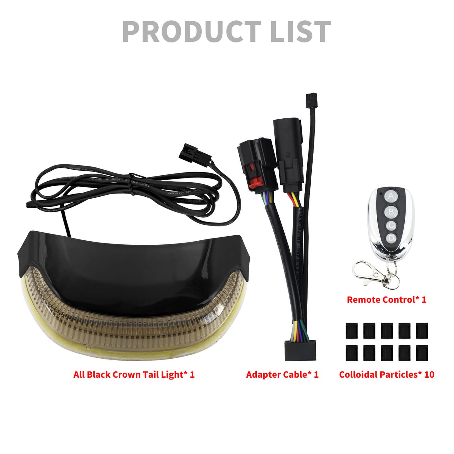 Crown Tail Bar Light With Flashing Lighting Fit For Touring Street Glide 2014-2023 | HCmotorku