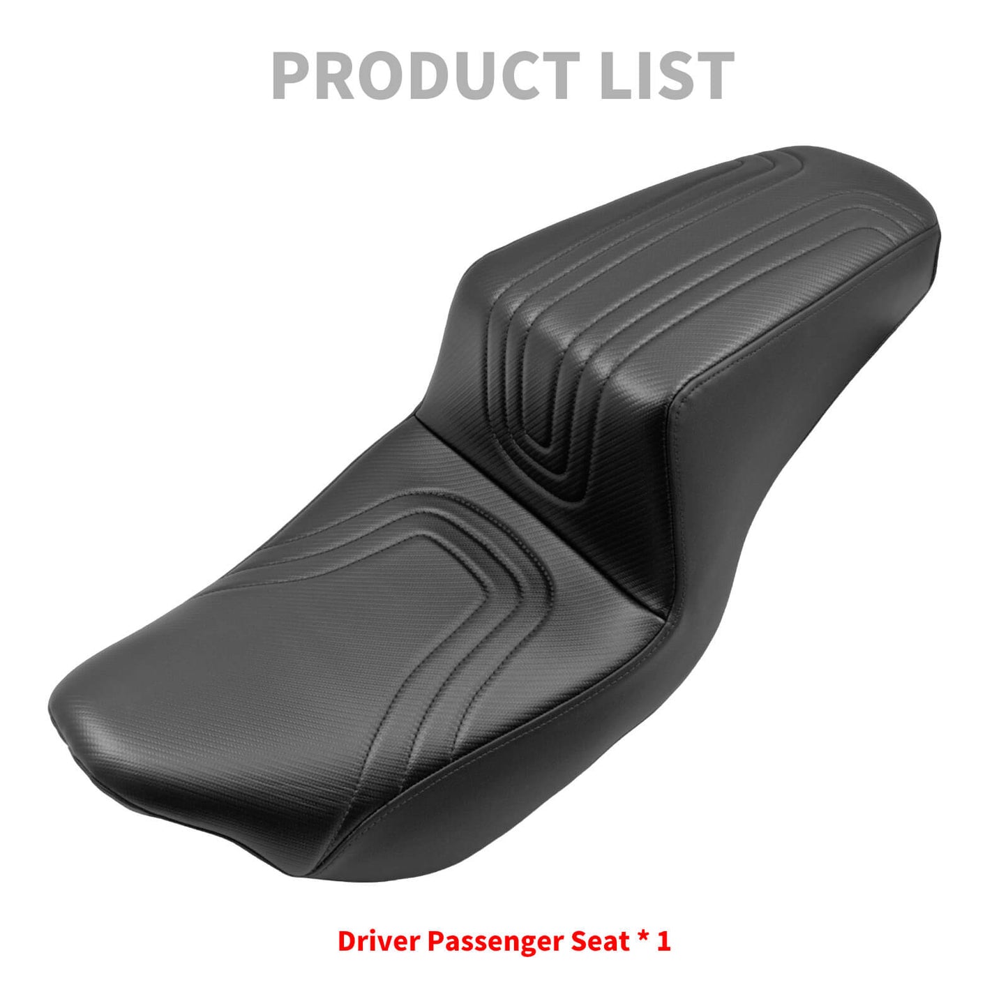 Driver & Passenger Seat Black For Harley Touring 2009-2023 | HCmotorku